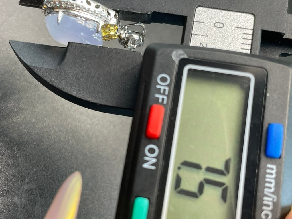 天然緬甸翡翠冰紫貔貅吊墜