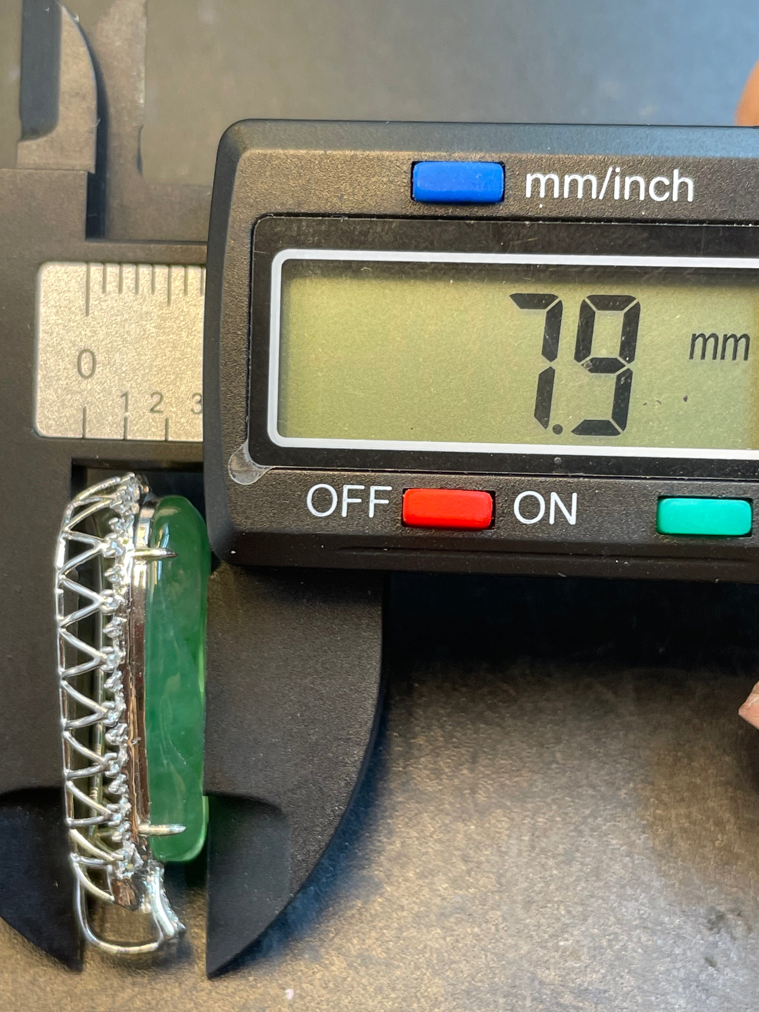 緬甸天然翡翠冰飄花葉子/金枝玉葉吊墜