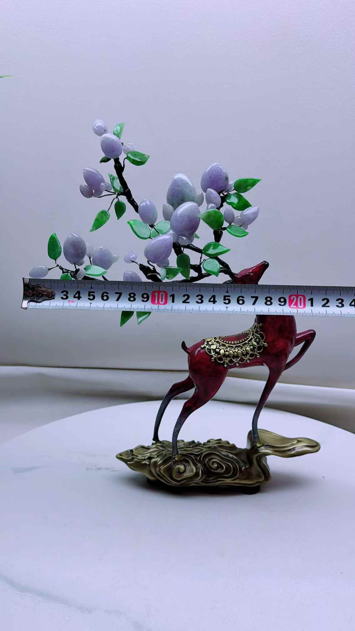 翡翠一路生花擺件