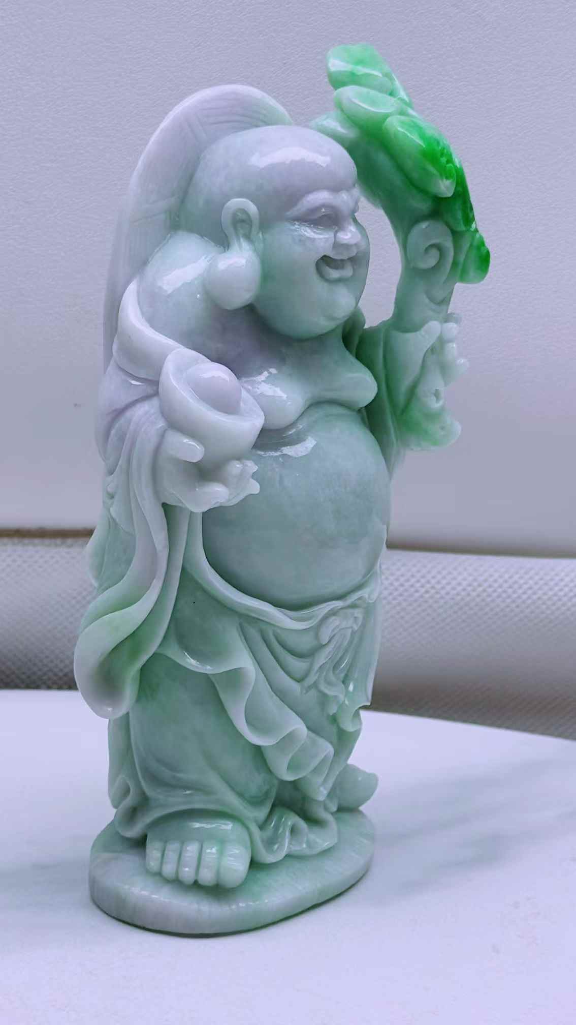 翡翠 彌勒擺件