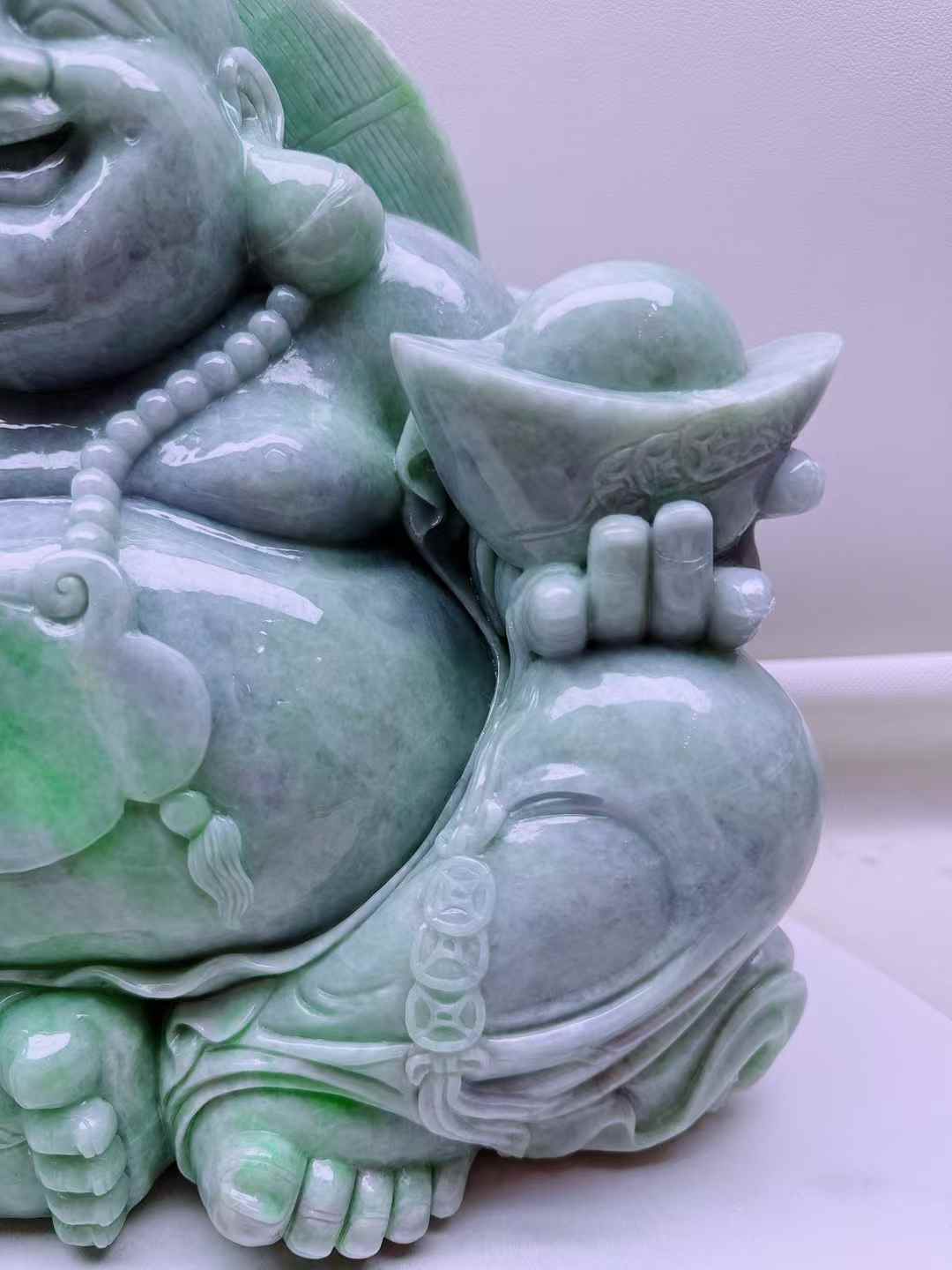 翡翠彌勒擺件