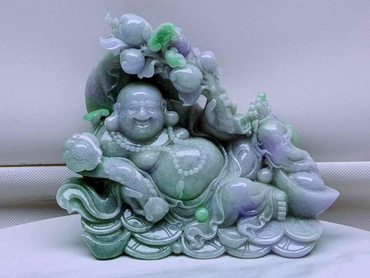 翡翠 彌勒擺件