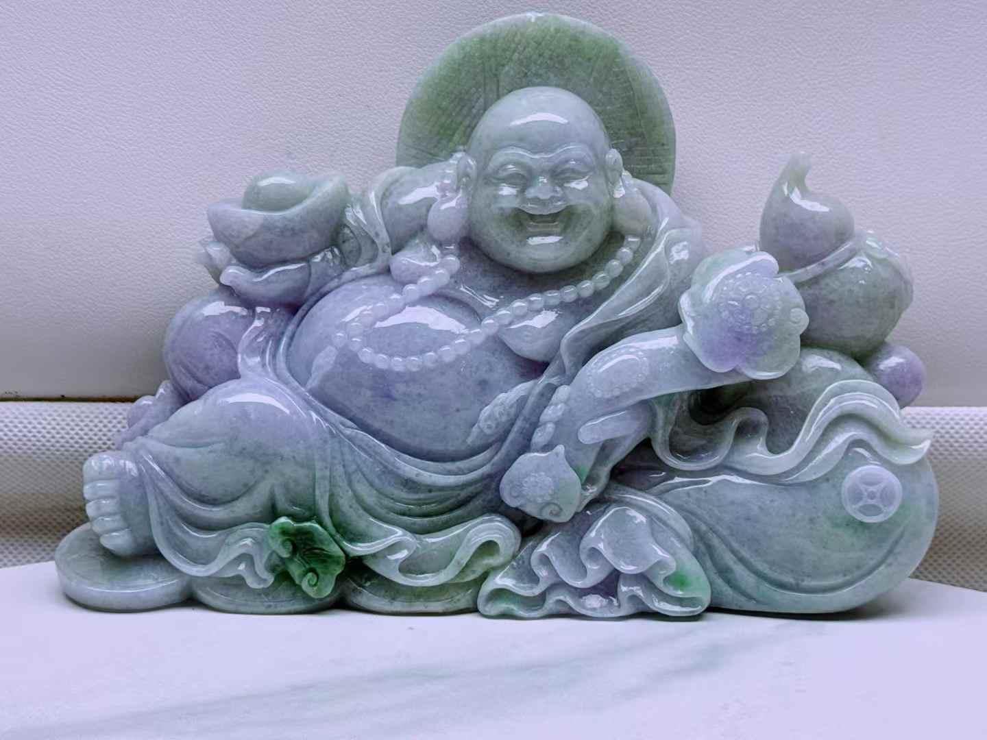 翡翠 彌勒擺件