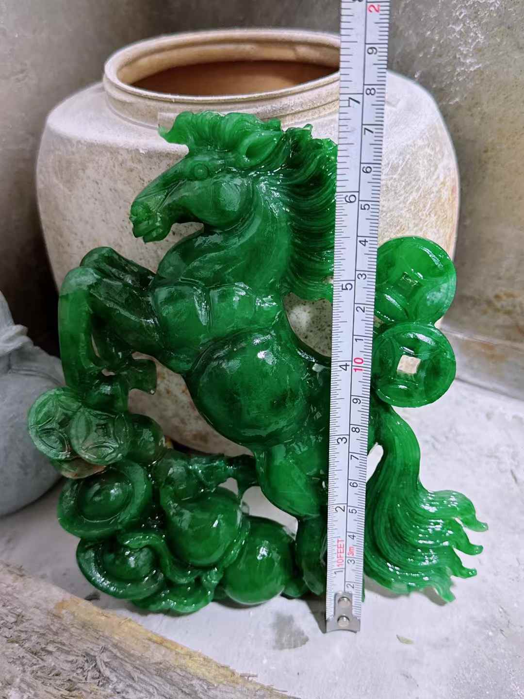 非洲翠馬到成功擺件