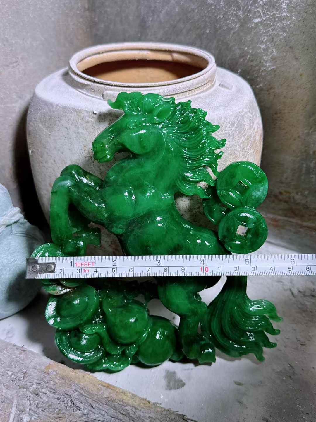 非洲翠馬到成功擺件