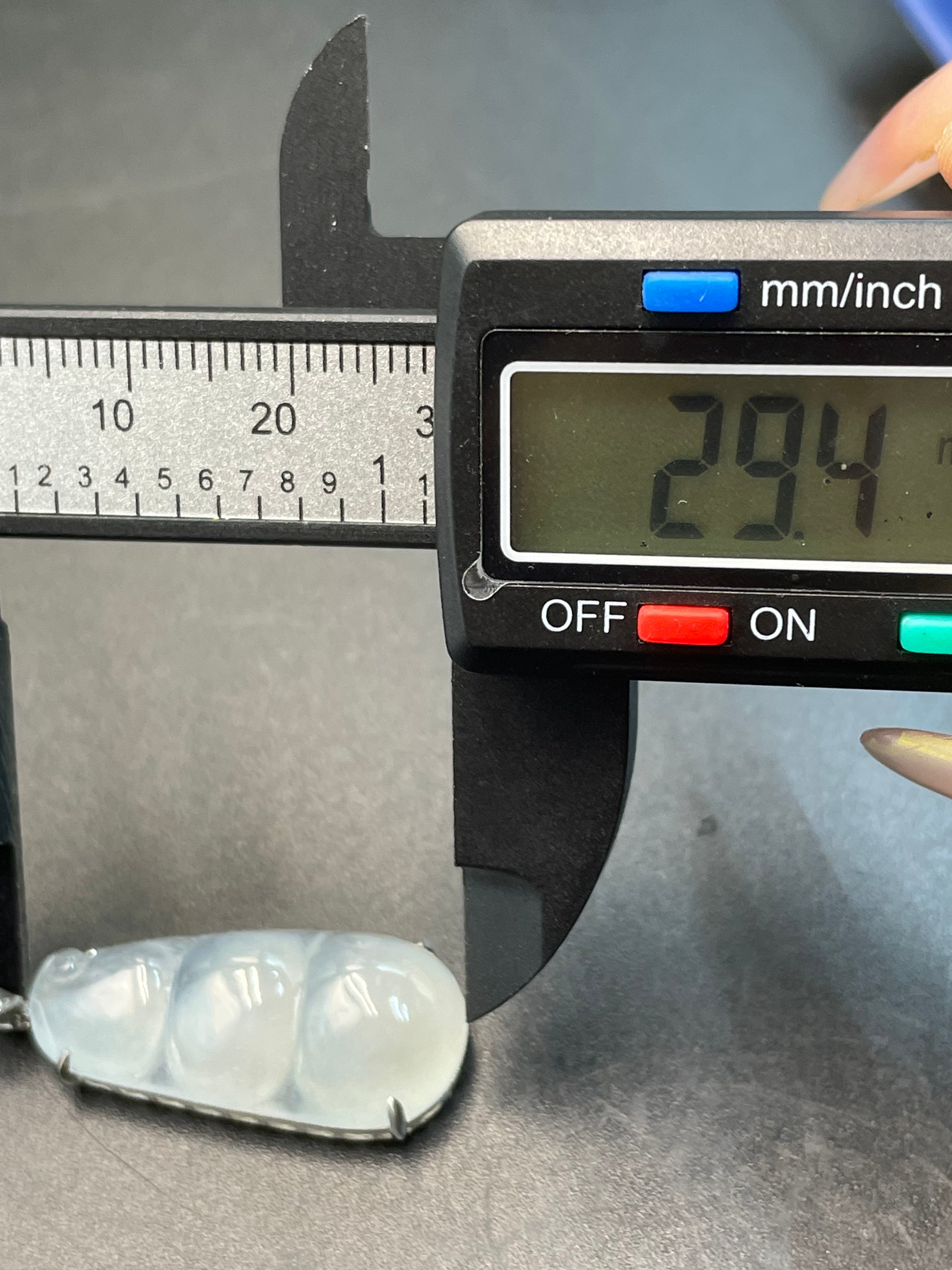 緬甸天然翡翠福豆/三元及第吊墜