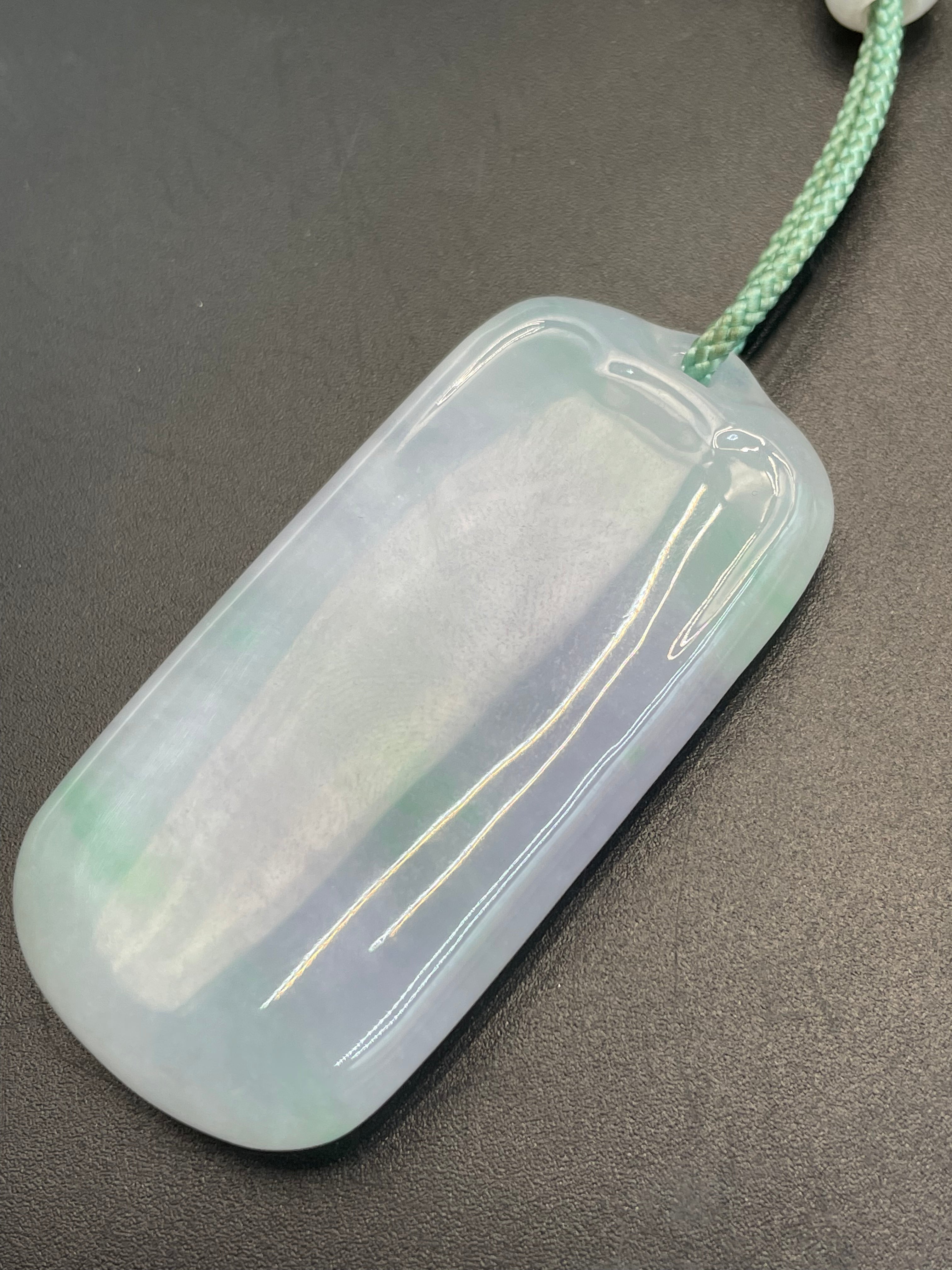 緬甸天然翡翠無事牌吊墜