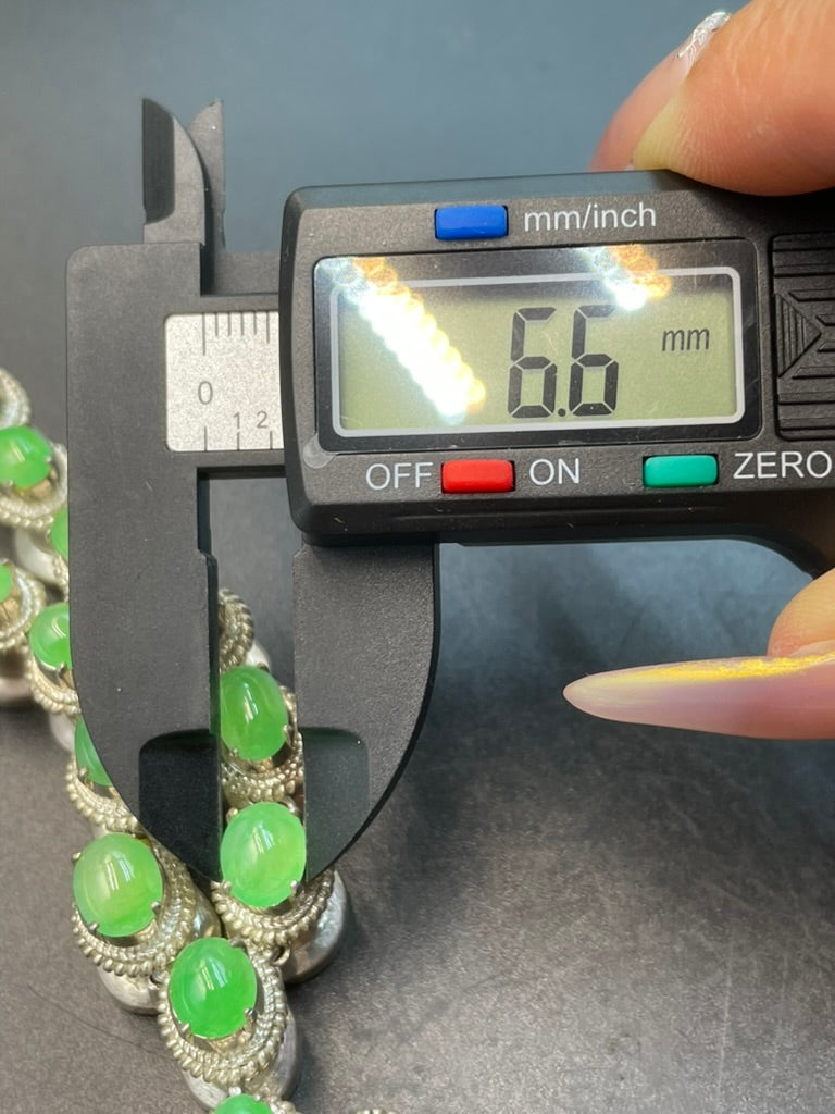 緬甸天然翡翠蛋面吊墜項鍊