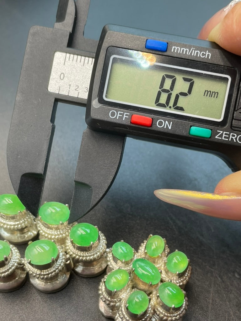 緬甸天然翡翠蛋面吊墜項鍊