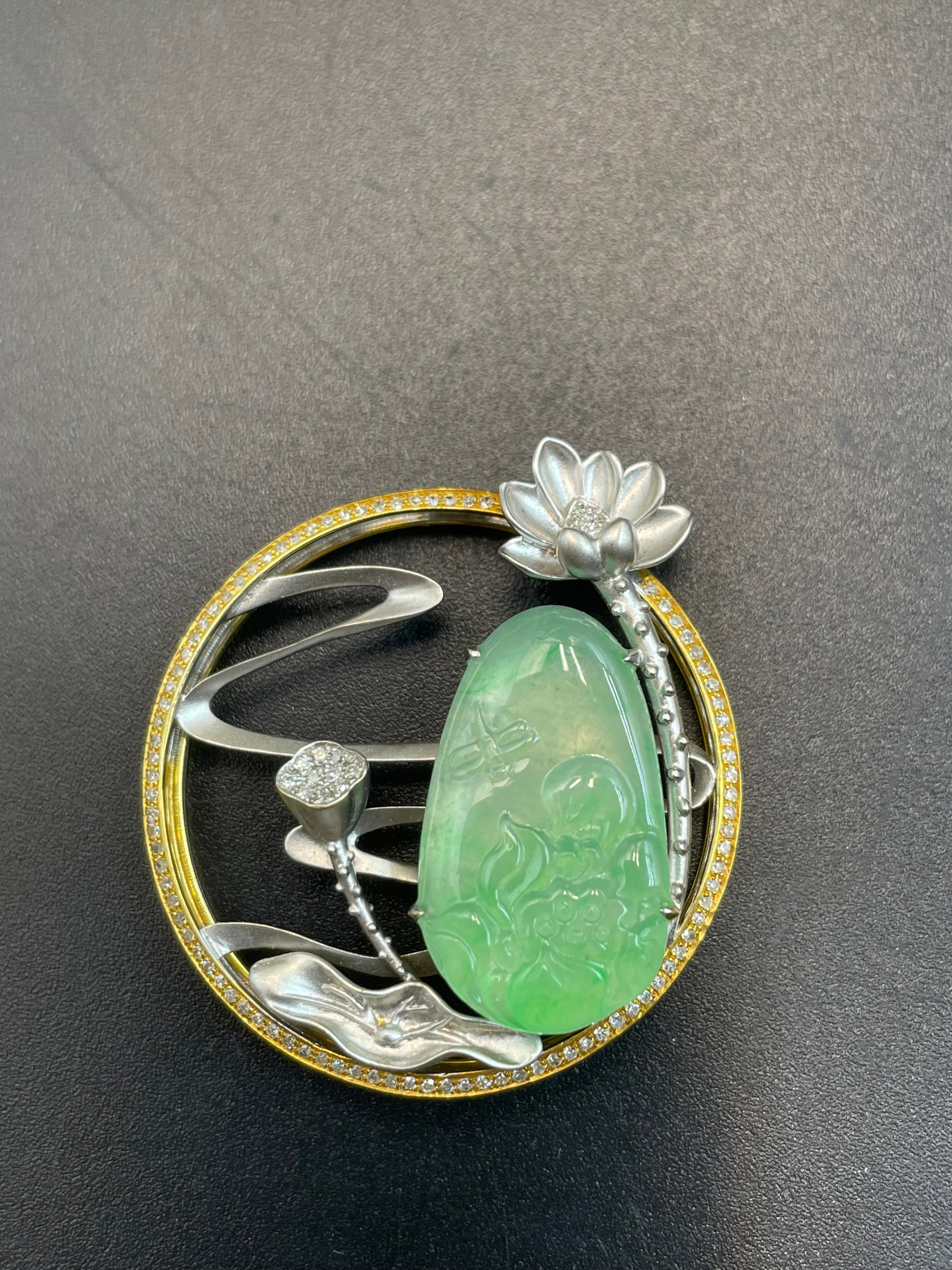 緬甸天然翡翠一品清廉吊墜