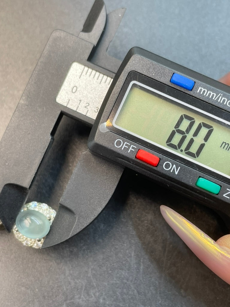 緬甸天然翡翠冰種蛋面吊墜項鍊