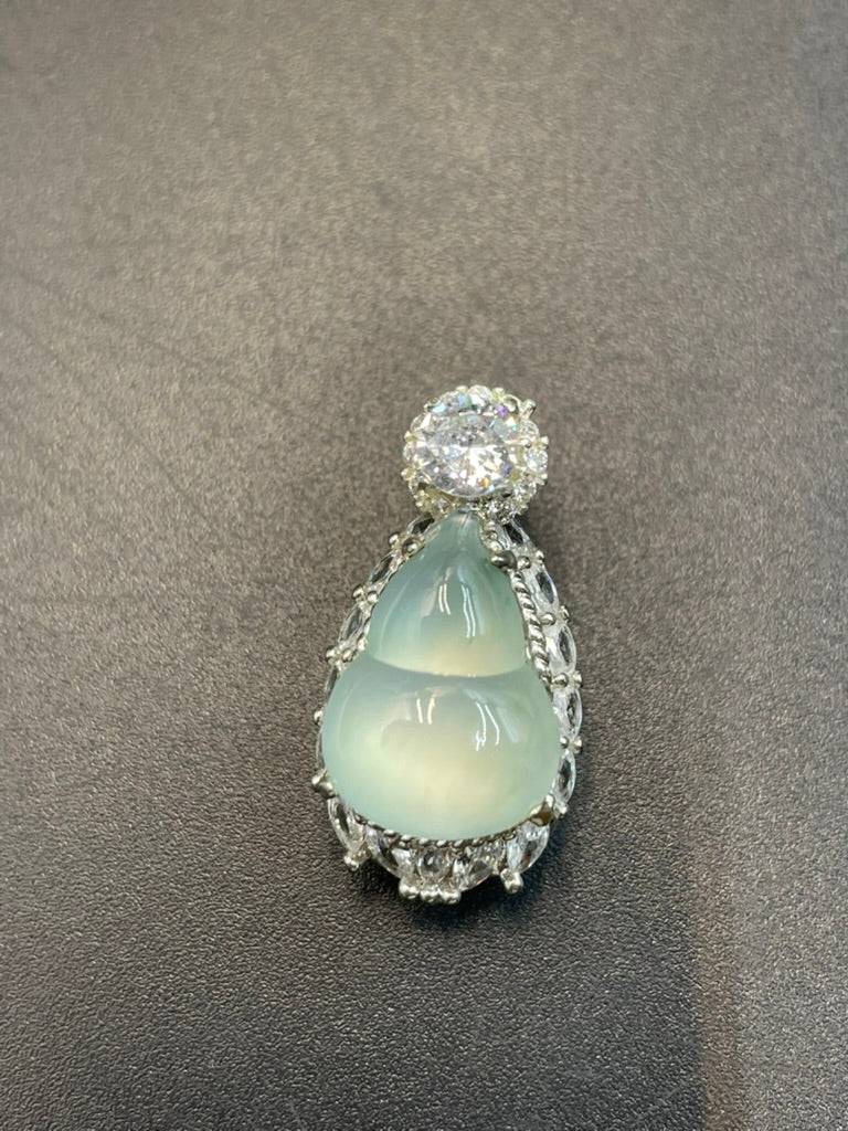 緬甸天然翡翠冰種福祿吊墜