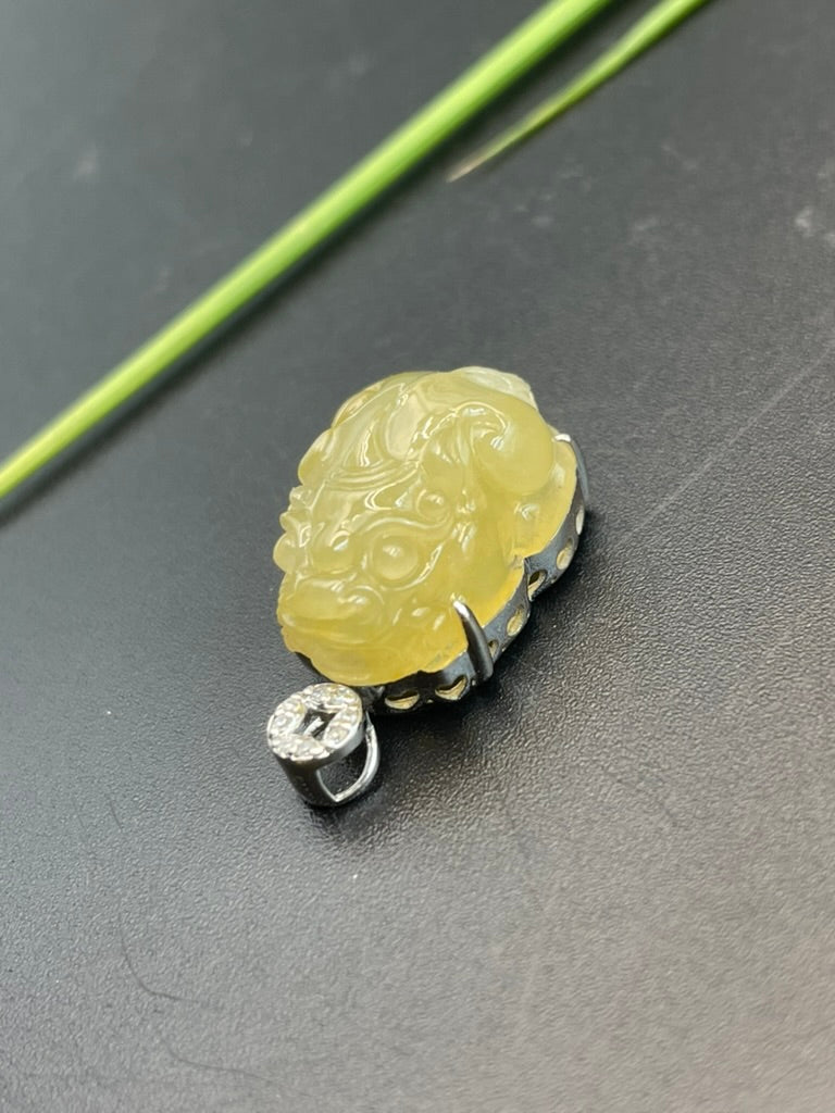 天然緬甸翡翠貔貅吊墜