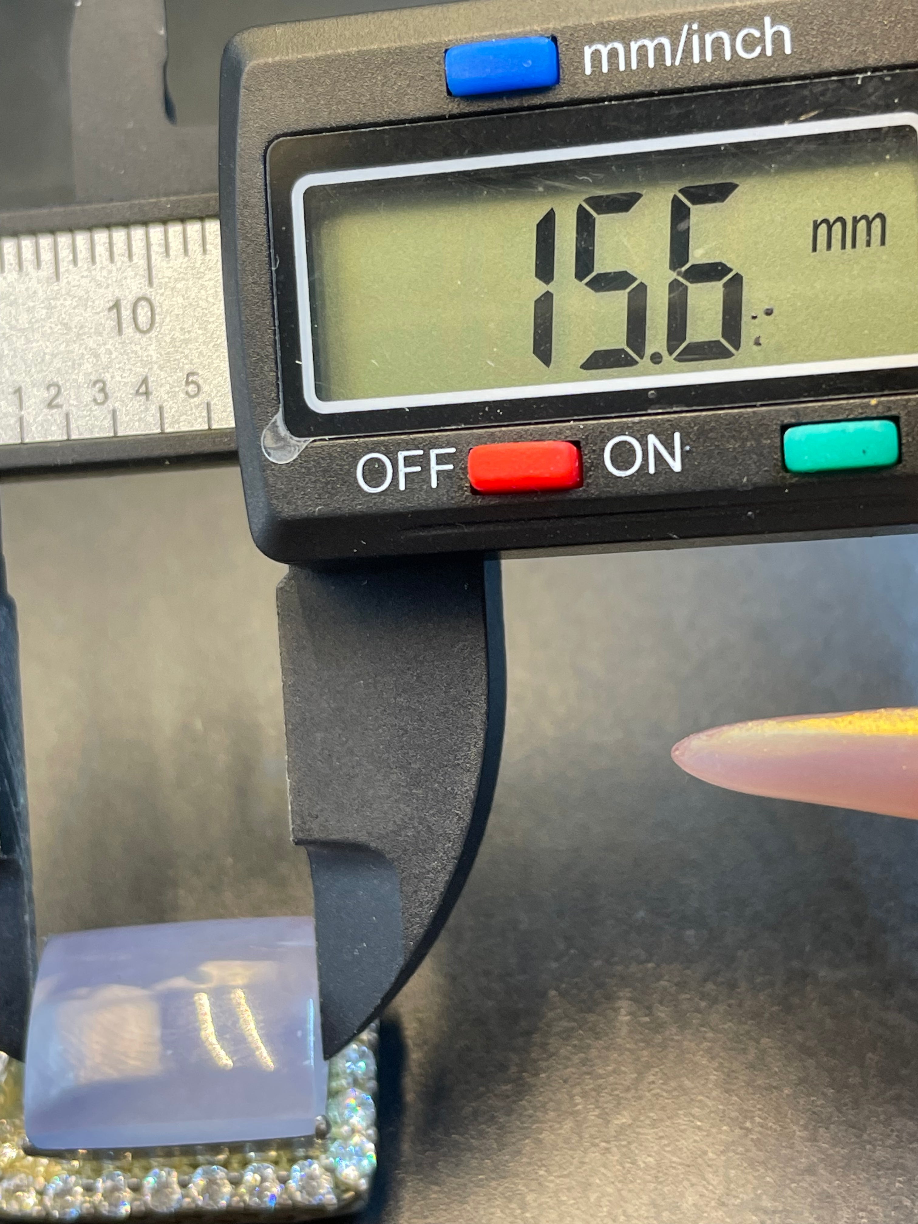 緬甸天然翡翠紫羅蘭方形蛋面吊墜