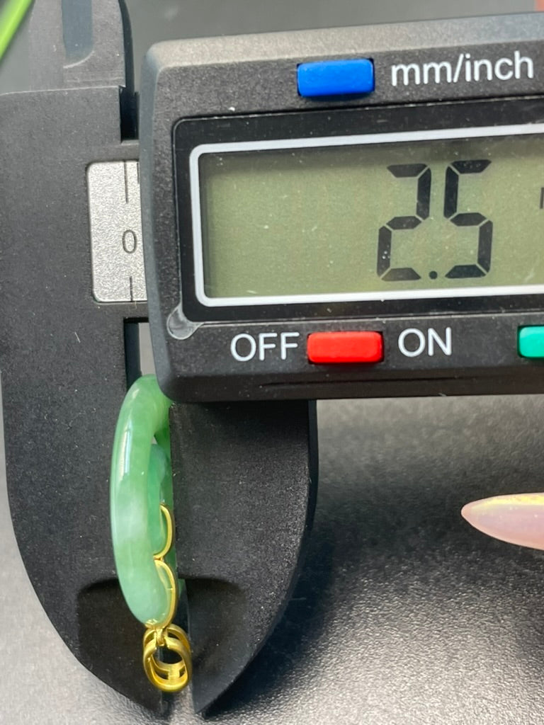 天然緬甸翡翠子母平安扣吊墜