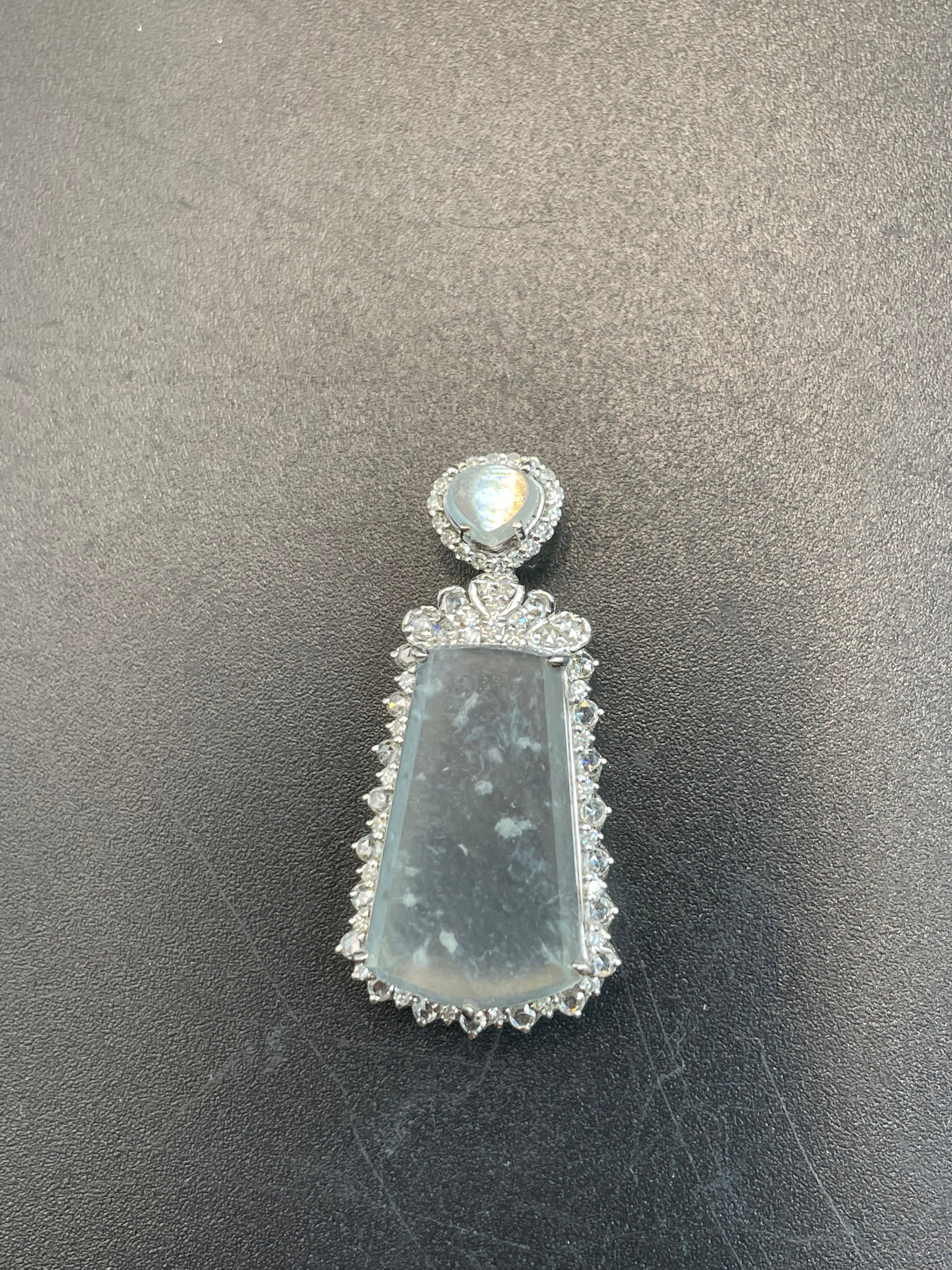 緬甸天然翡翠無事牌吊墜