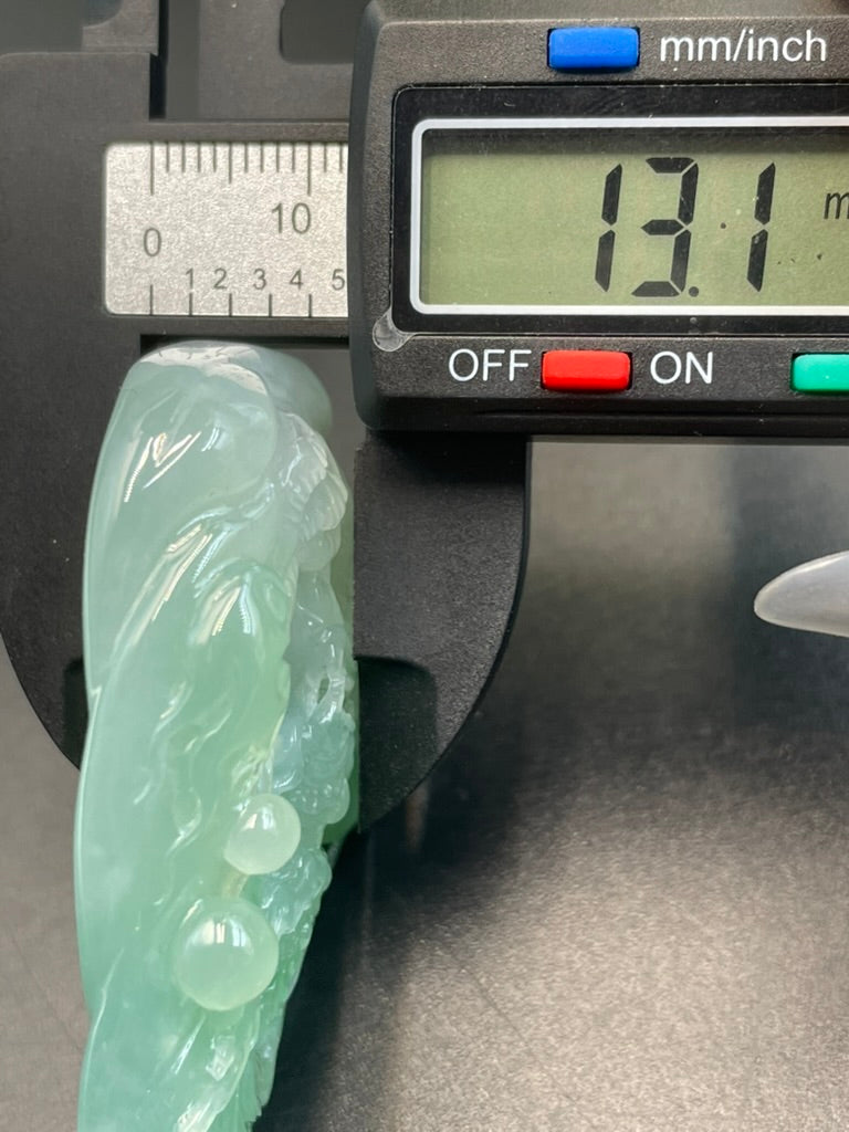 緬甸天然翡翠龍紋吊墜