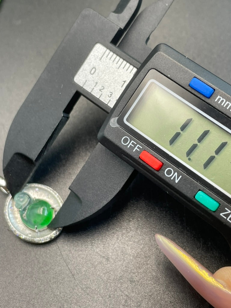 天然緬甸翡翠冰種設計動物吊墜