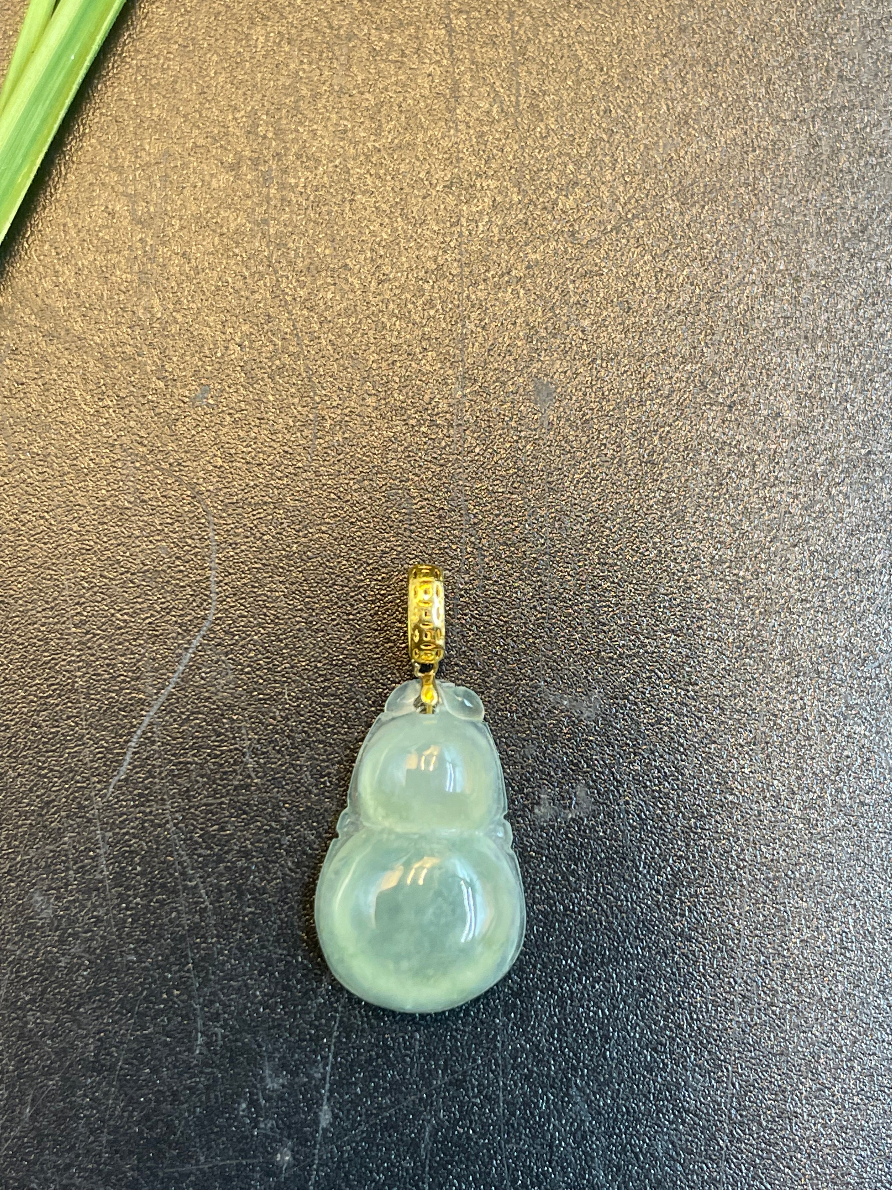 緬甸天然翡翠福祿吊墜