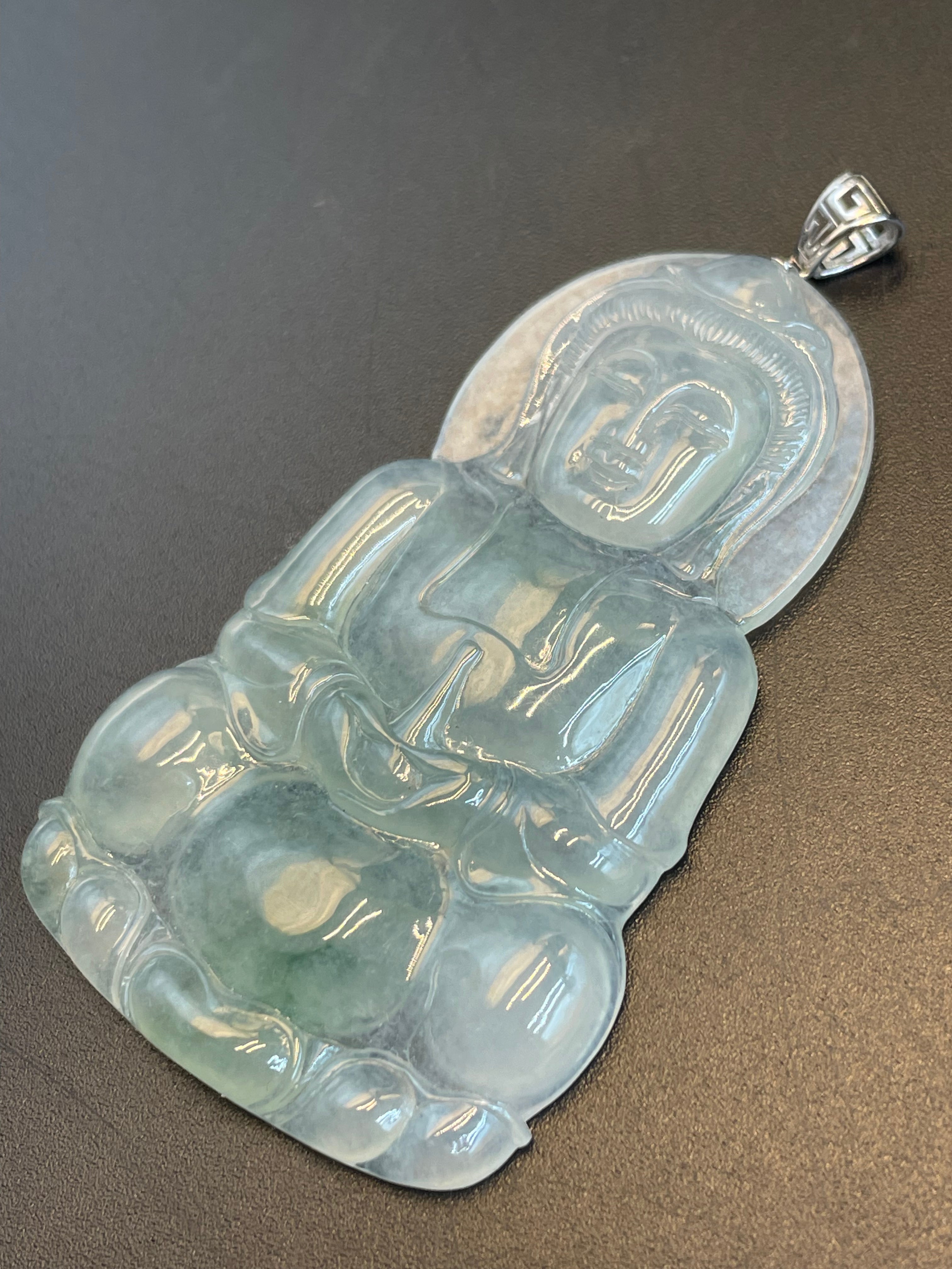 緬甸天然翡翠觀音吊墜