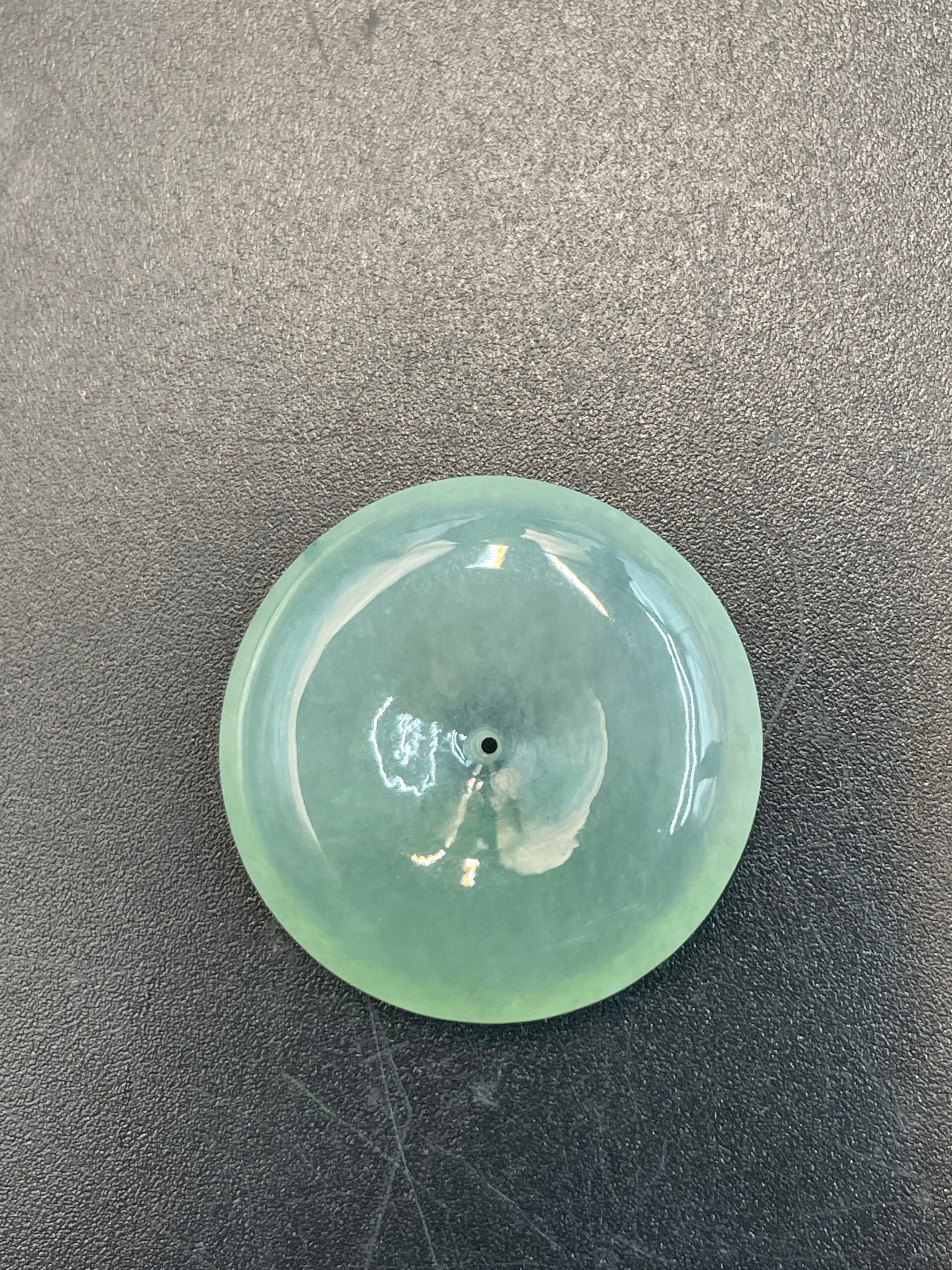 緬甸天然翡翠平安扣吊墜