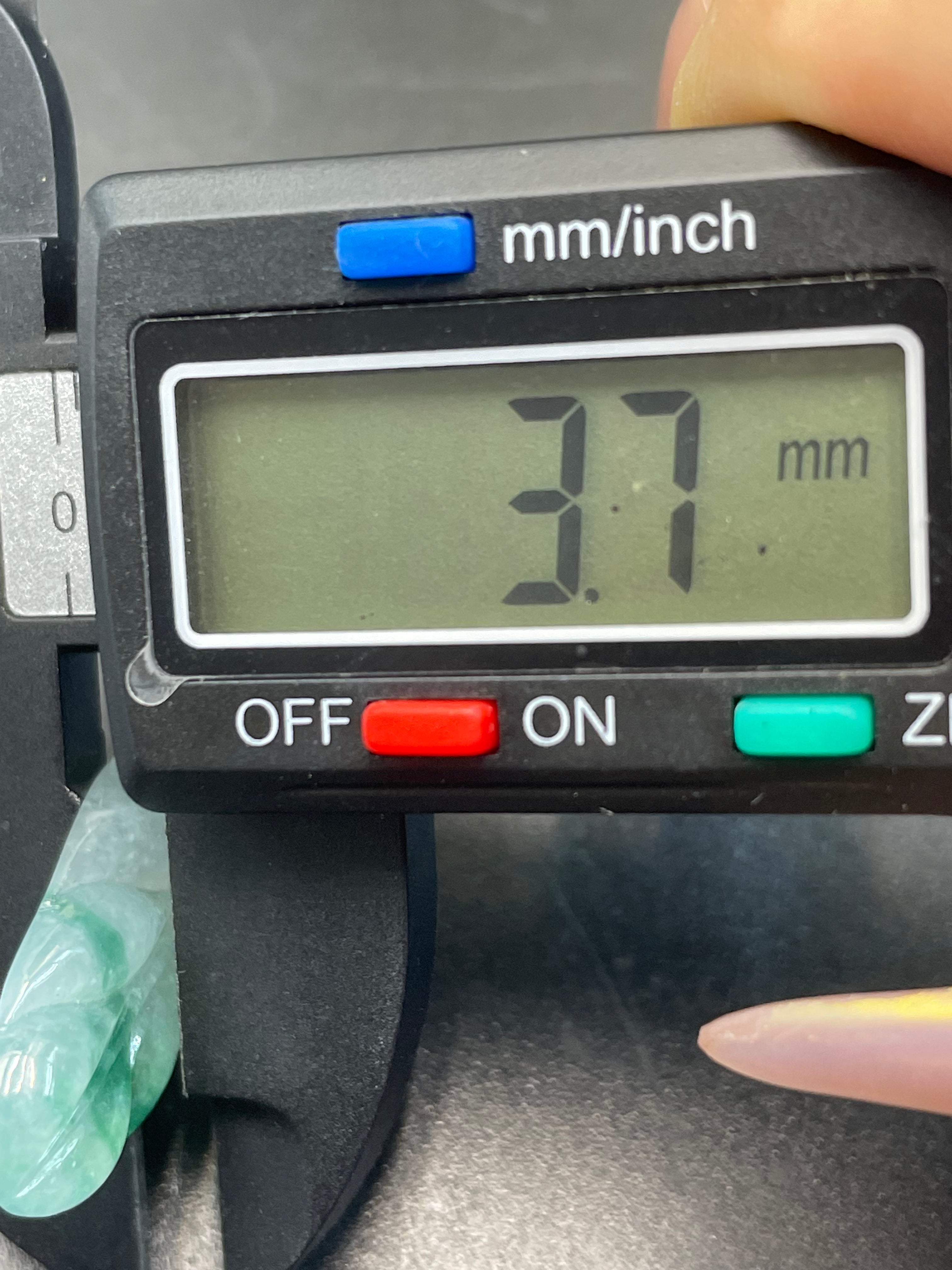 緬甸天然翡翠飄花金枝玉葉吊墜