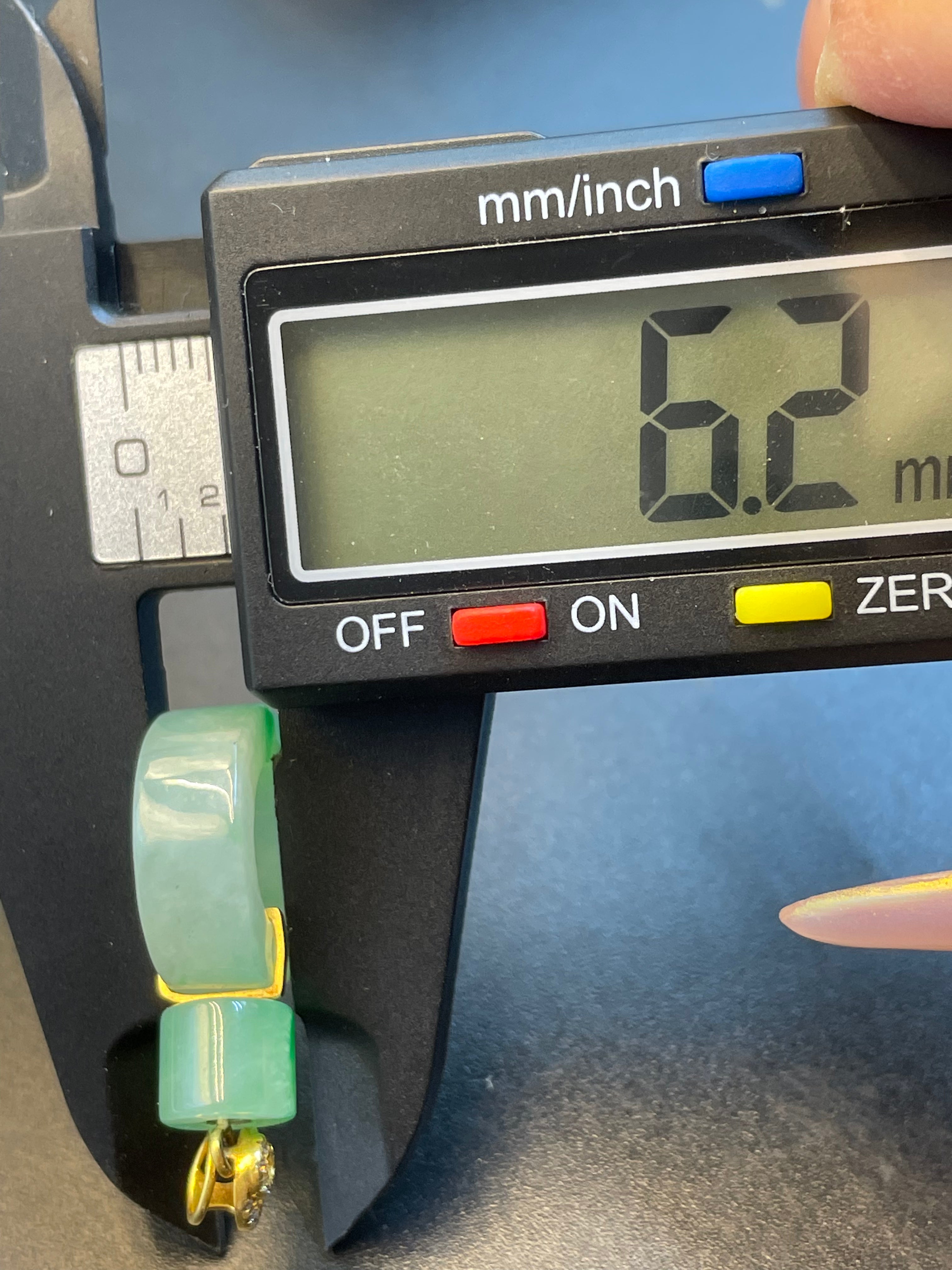 緬甸天然翡翠飄綠平安扣甜甜圈吊墜