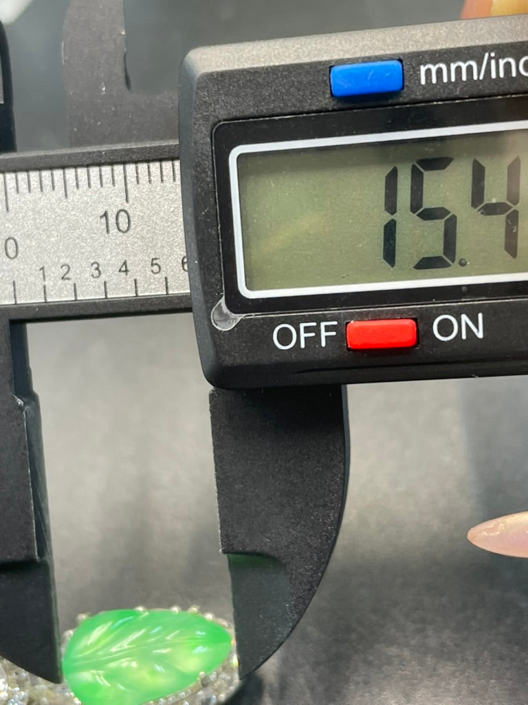 緬甸天然翡翠葉子/金枝玉葉吊墜