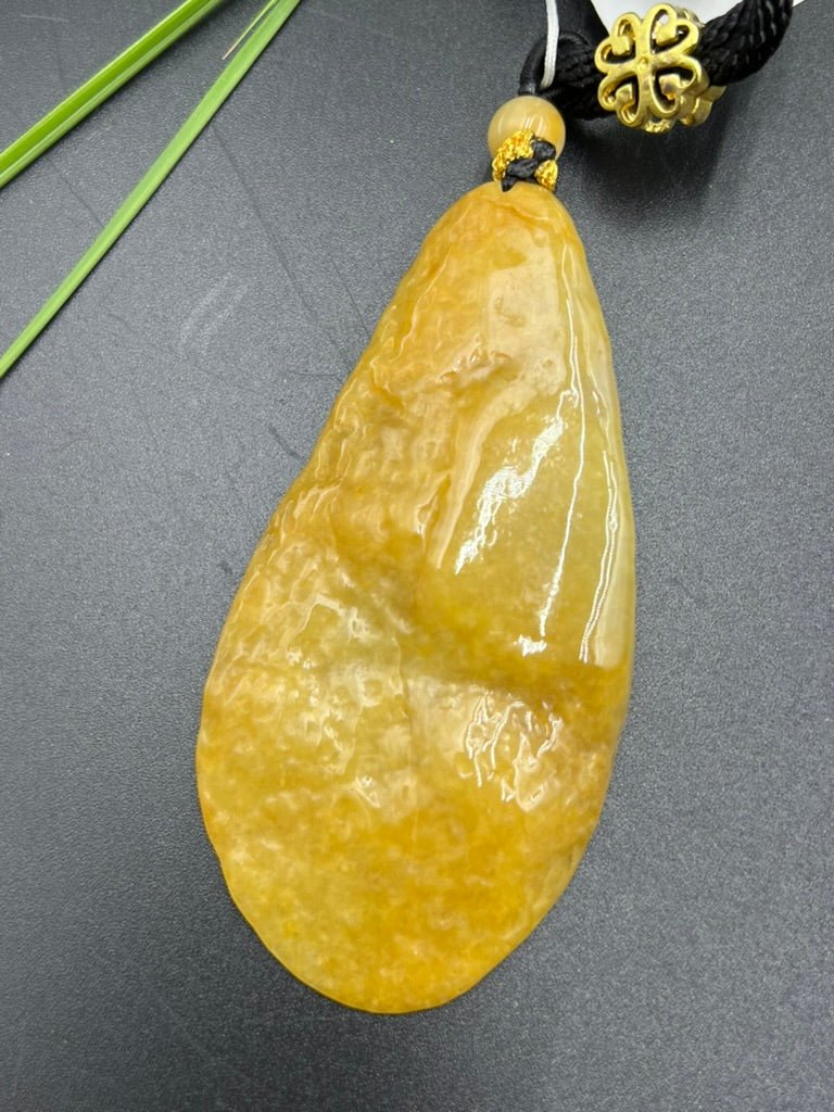 緬甸天然翡翠悟道吊墜