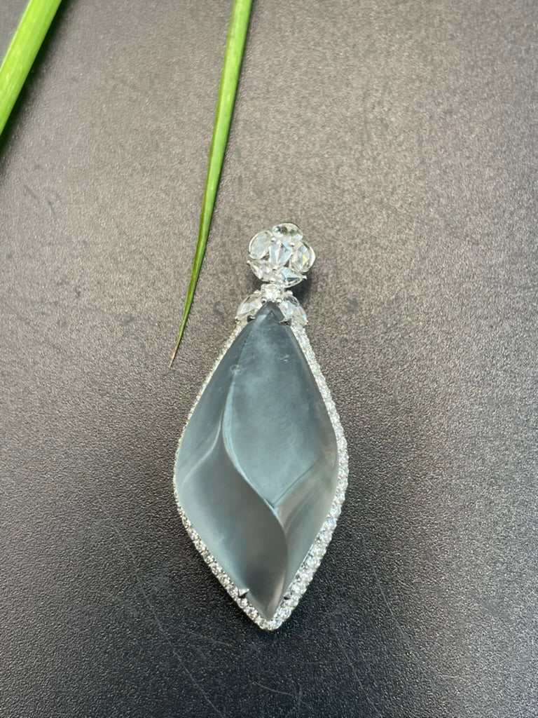 天然緬甸翡翠冰種吊墜