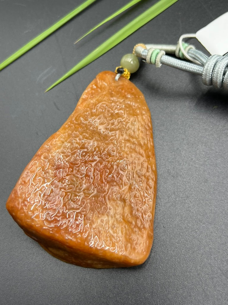 緬甸天然翡翠雙鶴同春吊墜