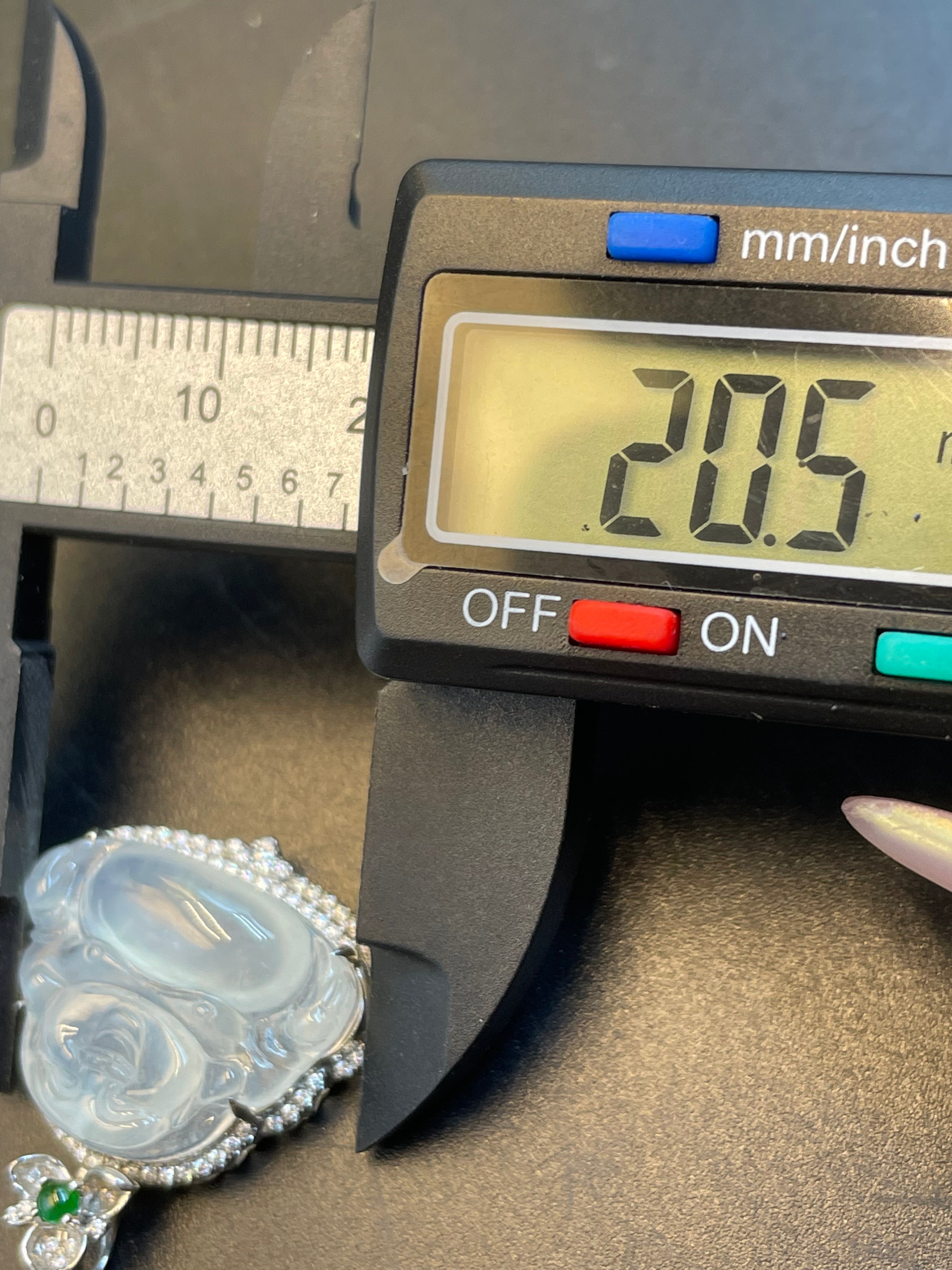 緬甸天然翡翠冰種彌勒吊墜