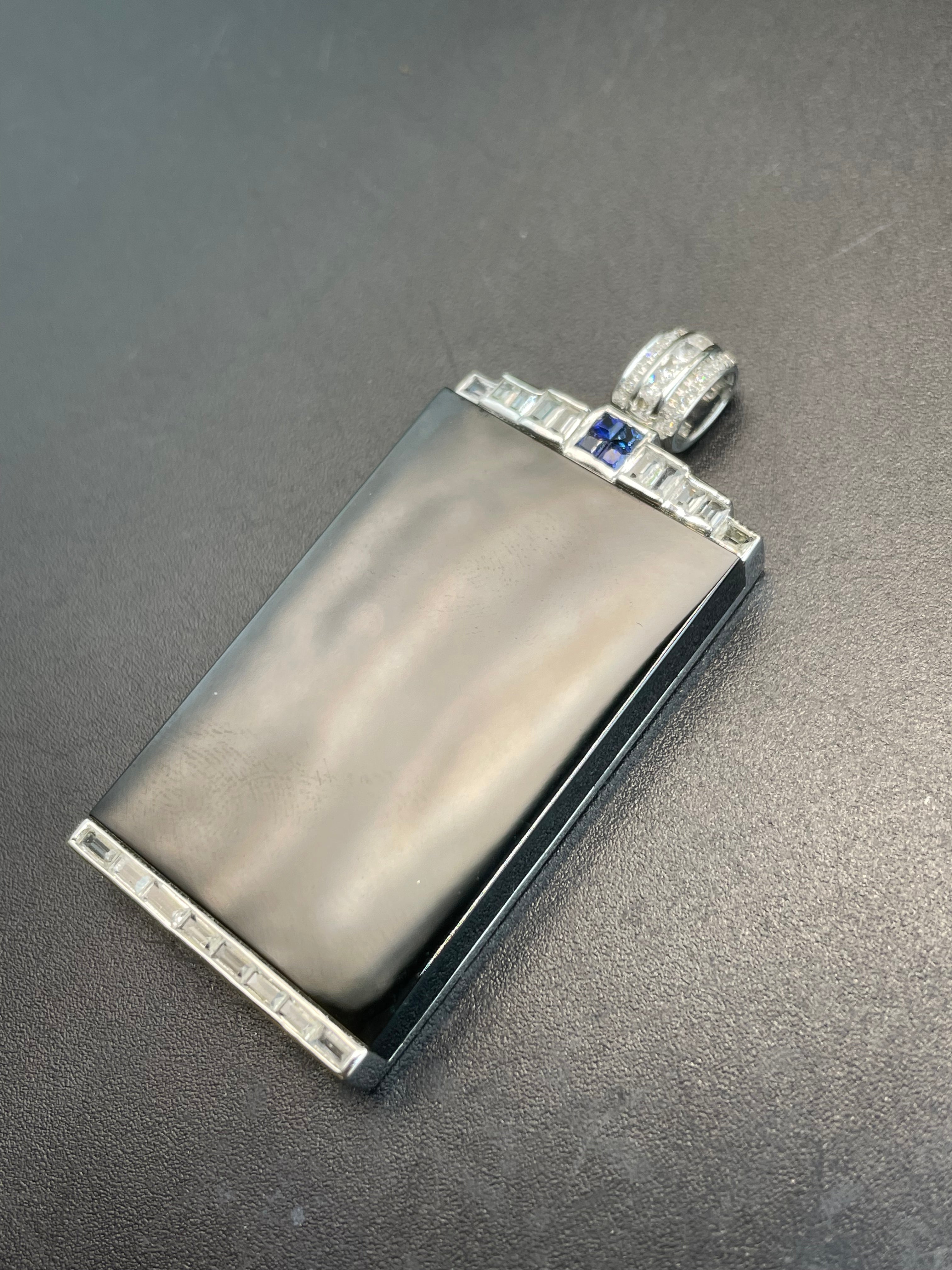 天然翡翠墨翠無事牌吊墜
