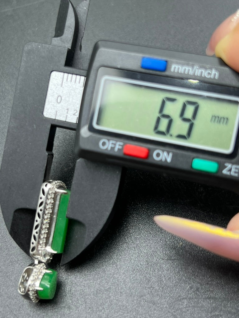 緬甸天然翡翠无事牌吊墜