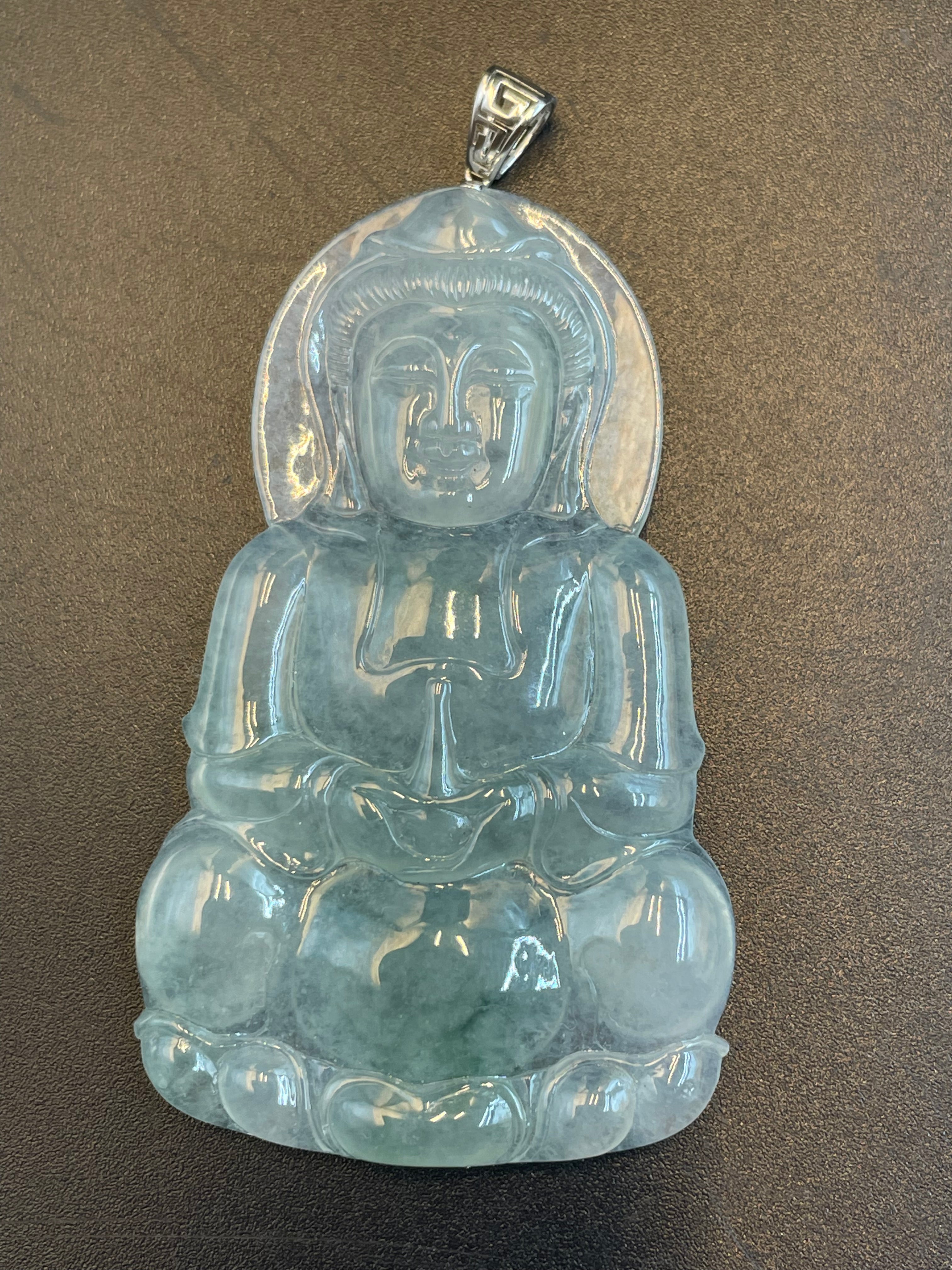 緬甸天然翡翠觀音吊墜