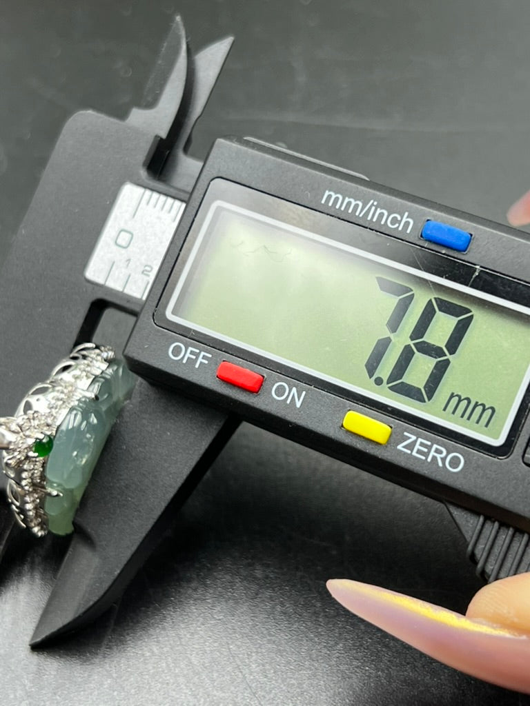 緬甸天然翡翠冰種彌勒佛公吊墜