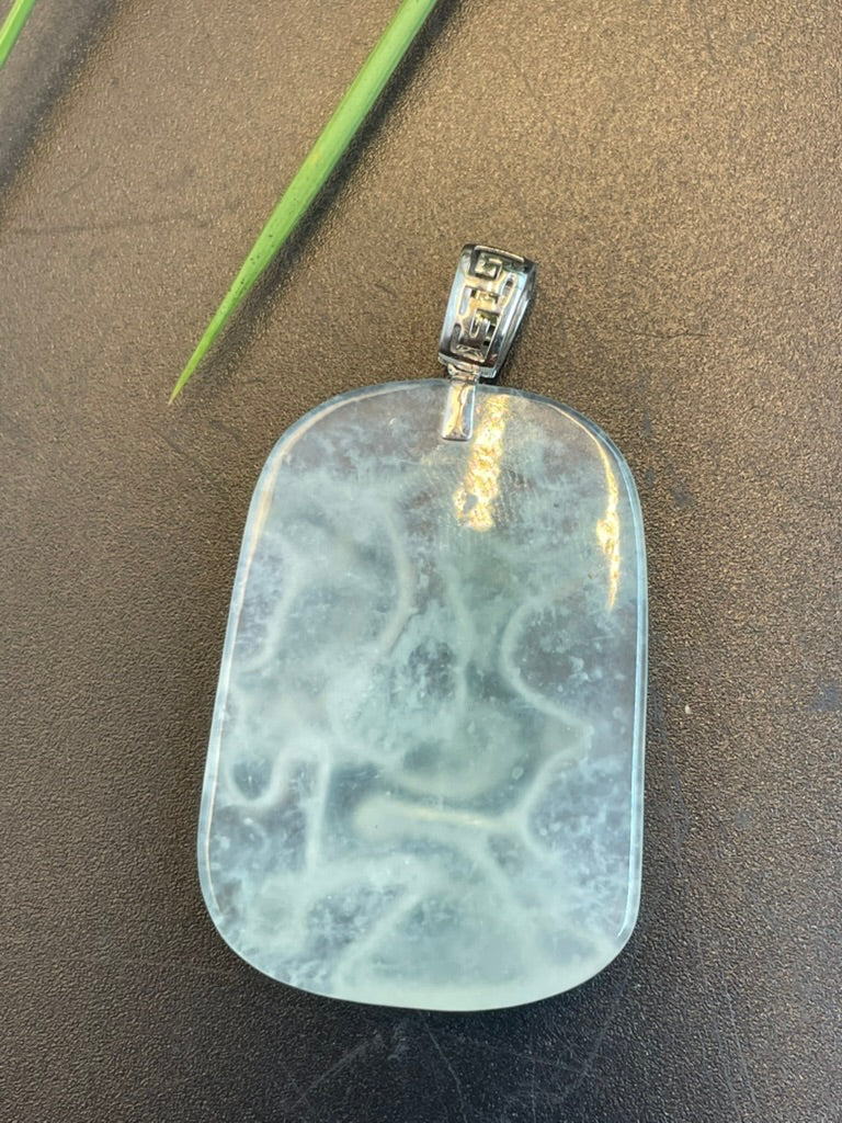 緬甸天然翡翠花鳥吊墜