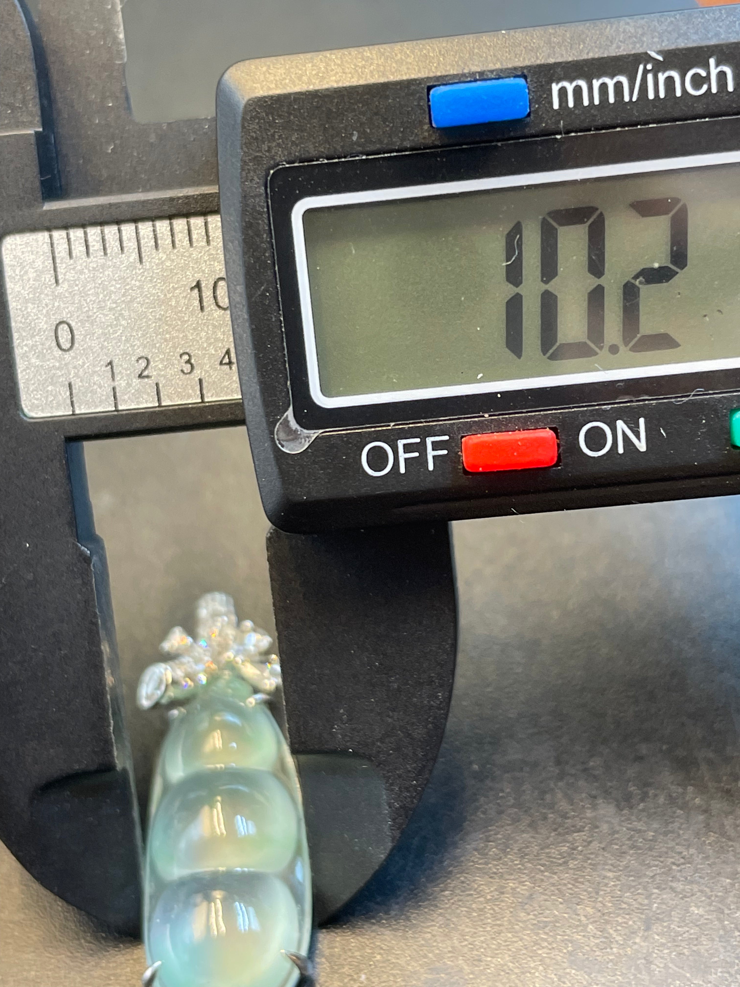 緬甸天然翡翠冰種福豆/三元及第吊墜