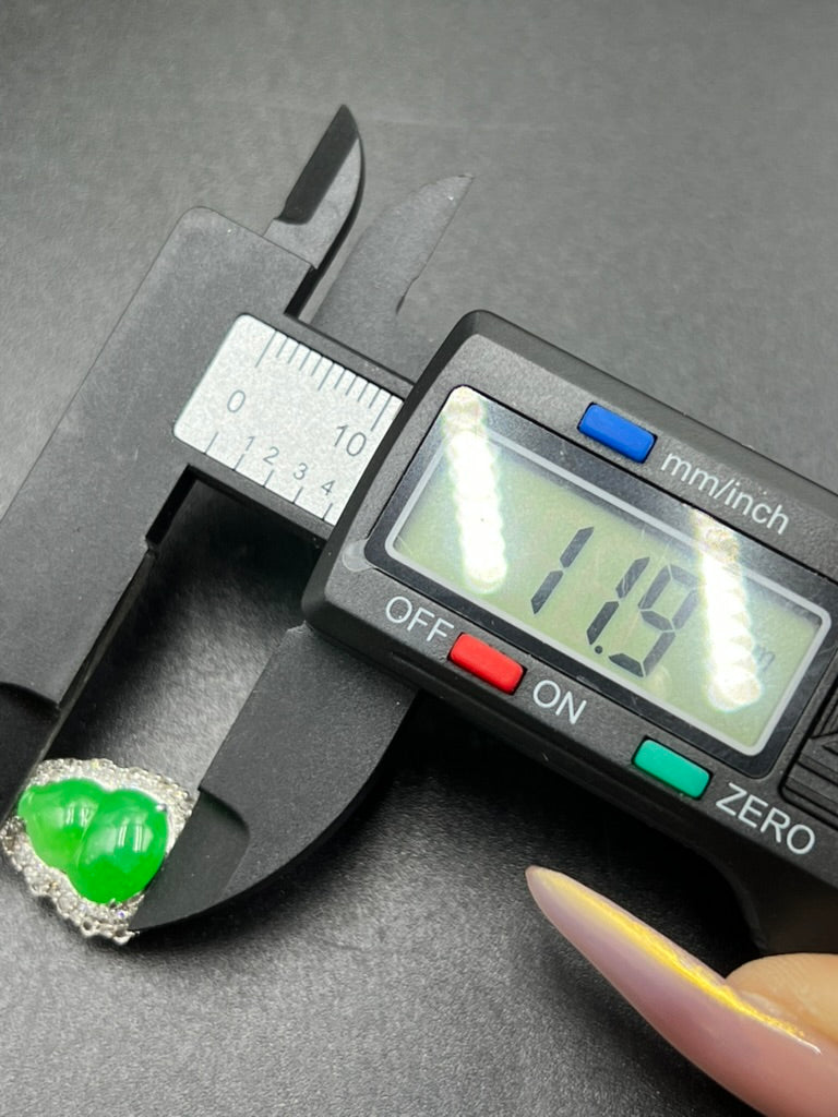 緬甸天然翡翠陽綠福禄吊墜