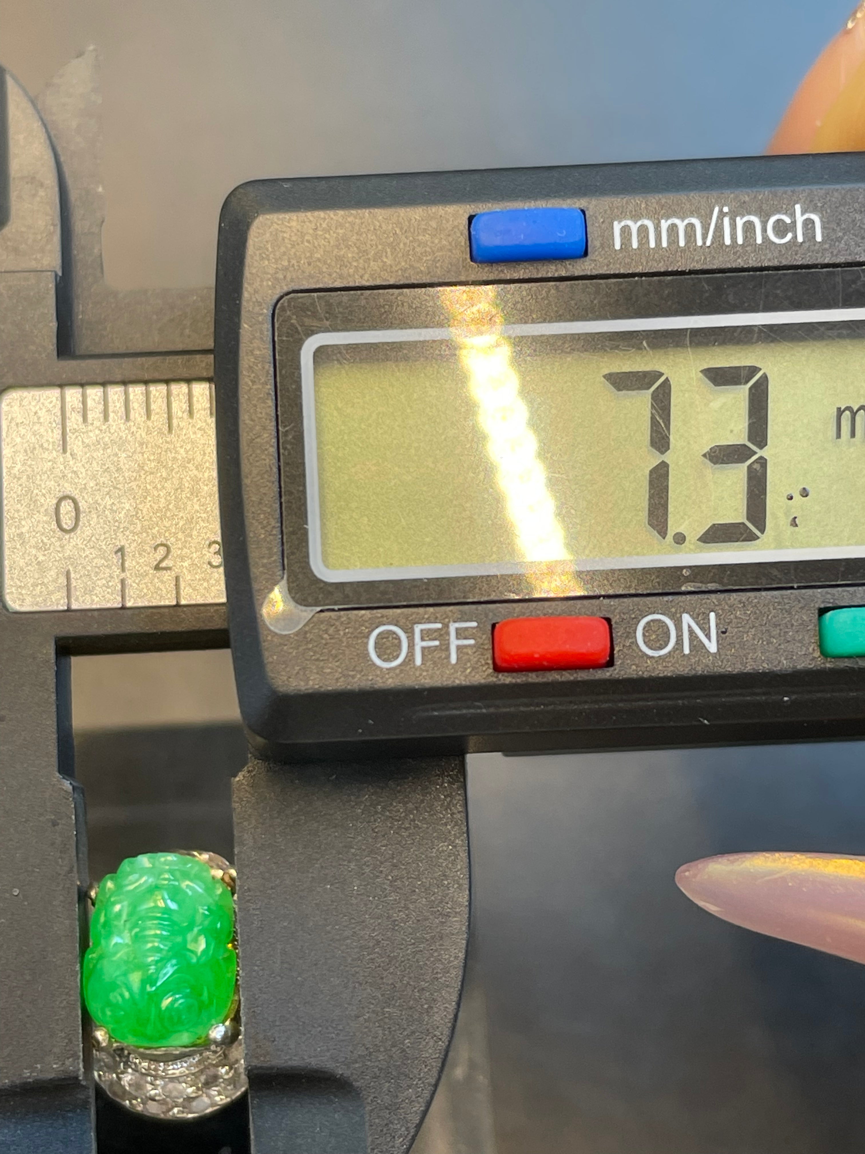 緬甸天然翡翠冰種貔貅戒指