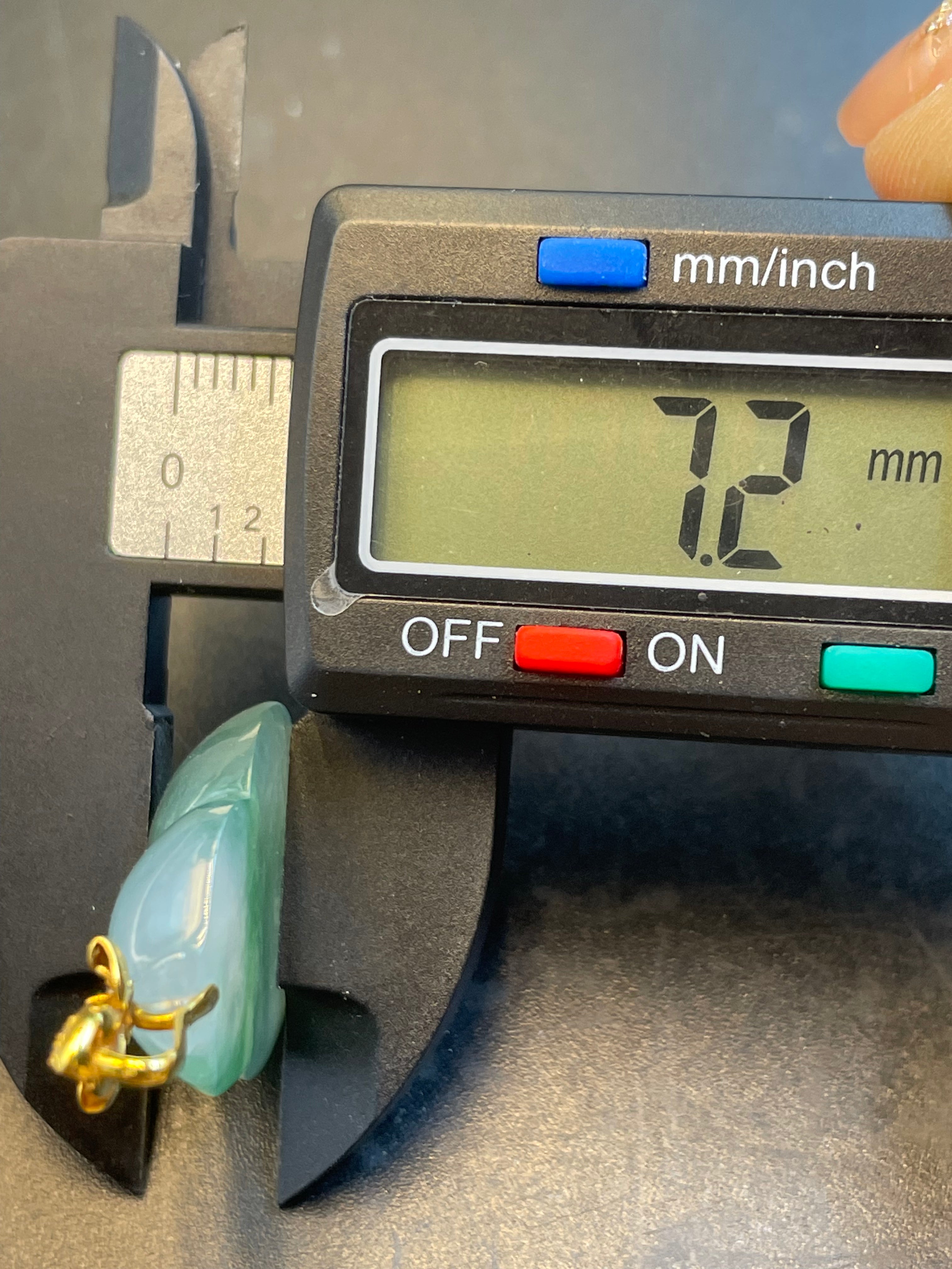 緬甸天然翡翠冰種飄花葫蘆/福祿吊墜