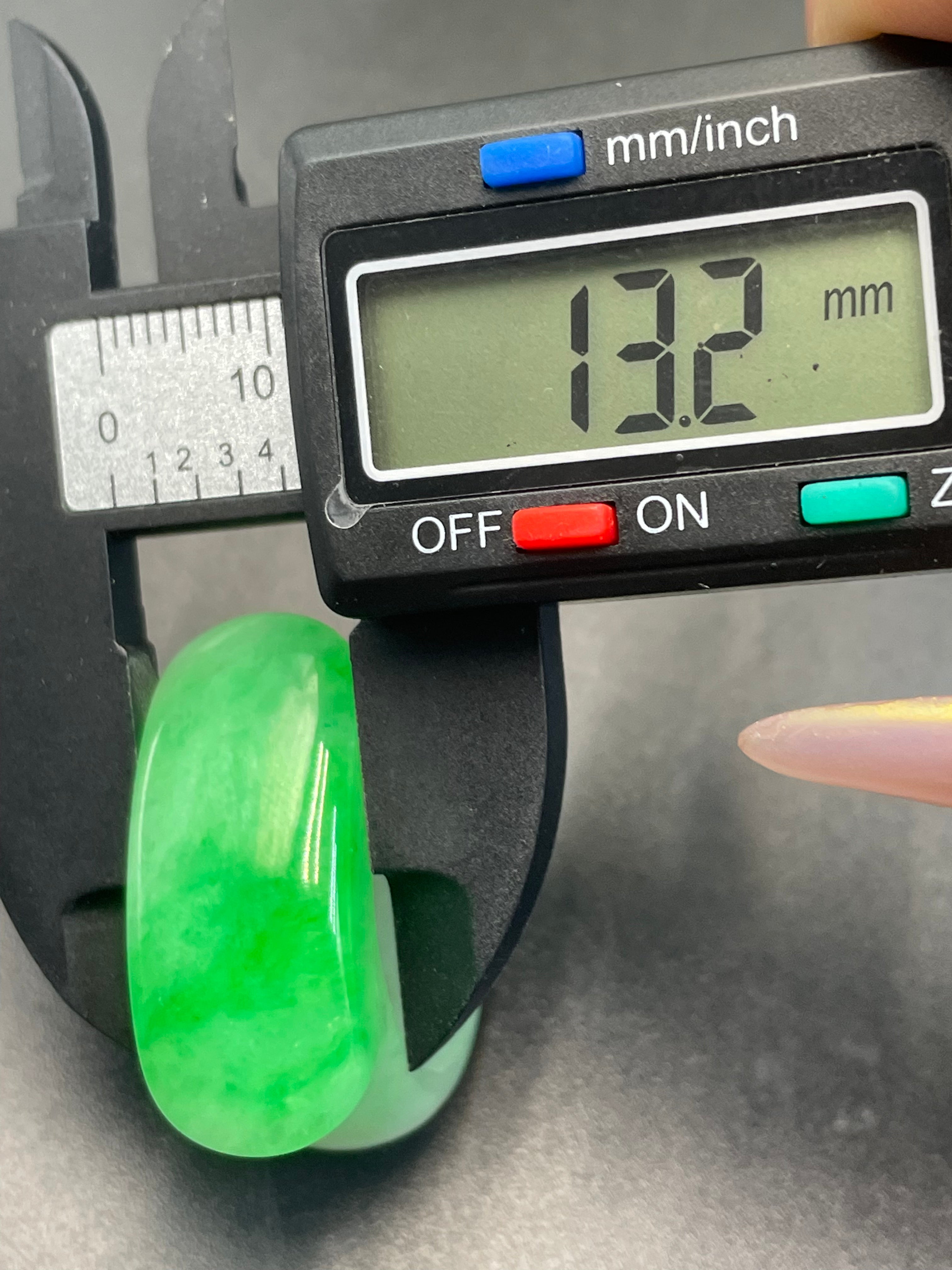 緬甸天然翡翠玉戒指指環/可當吊墜