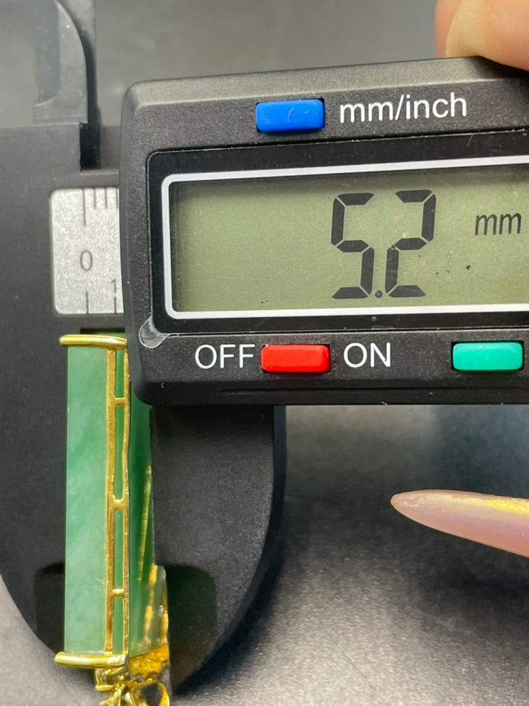 緬甸天然翡翠無事牌吊墜