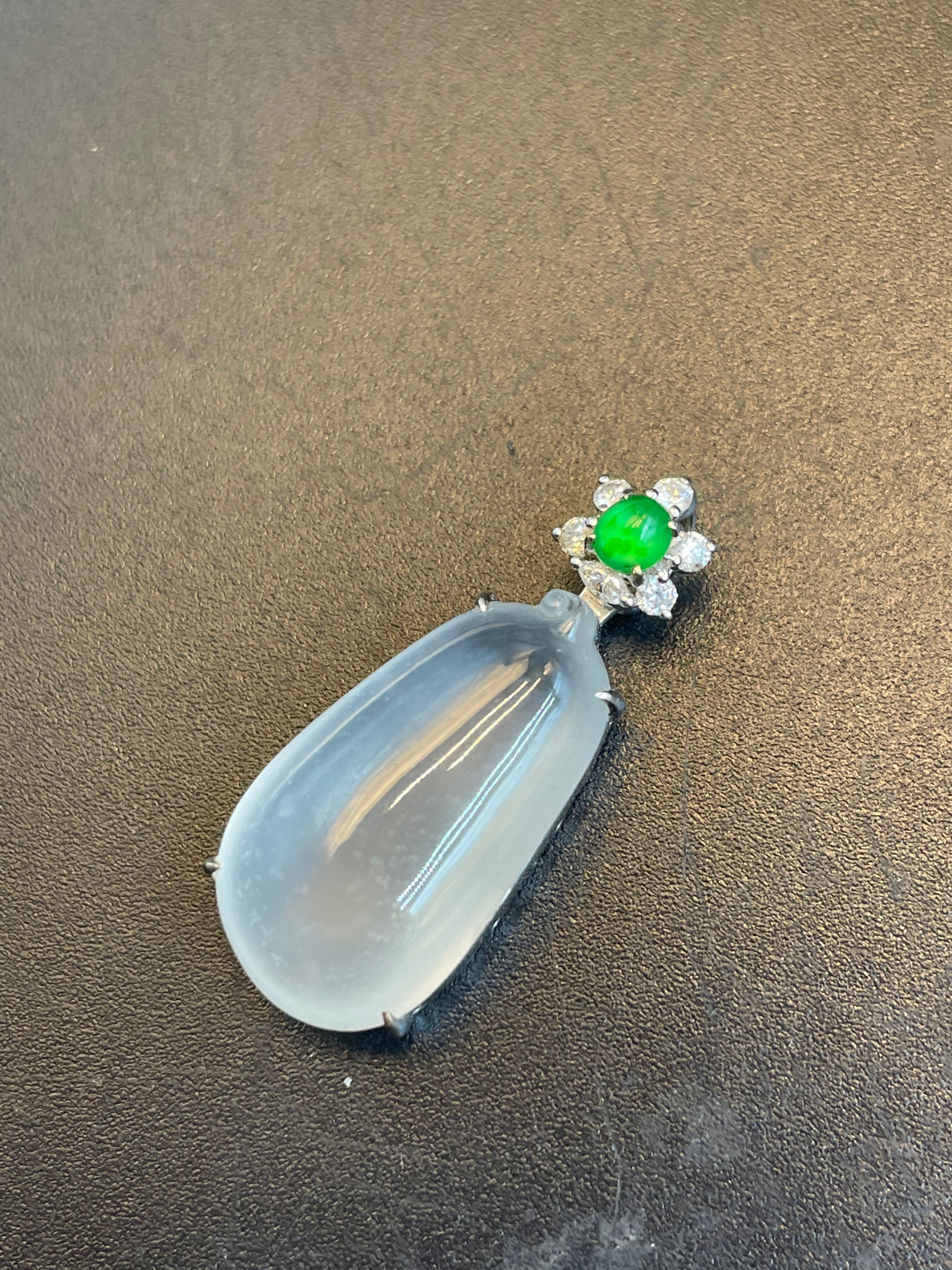 緬甸天然翡翠福瓜吊墜