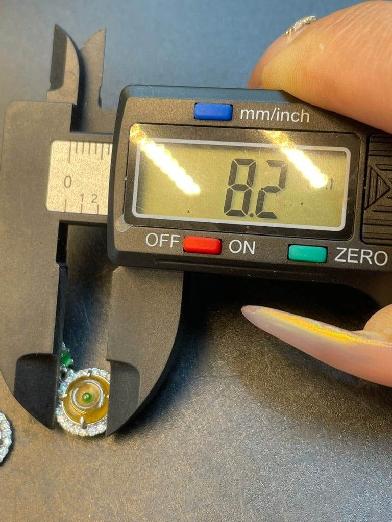 緬甸天然翡翠黃翡平安扣蛋面耳環耳墜