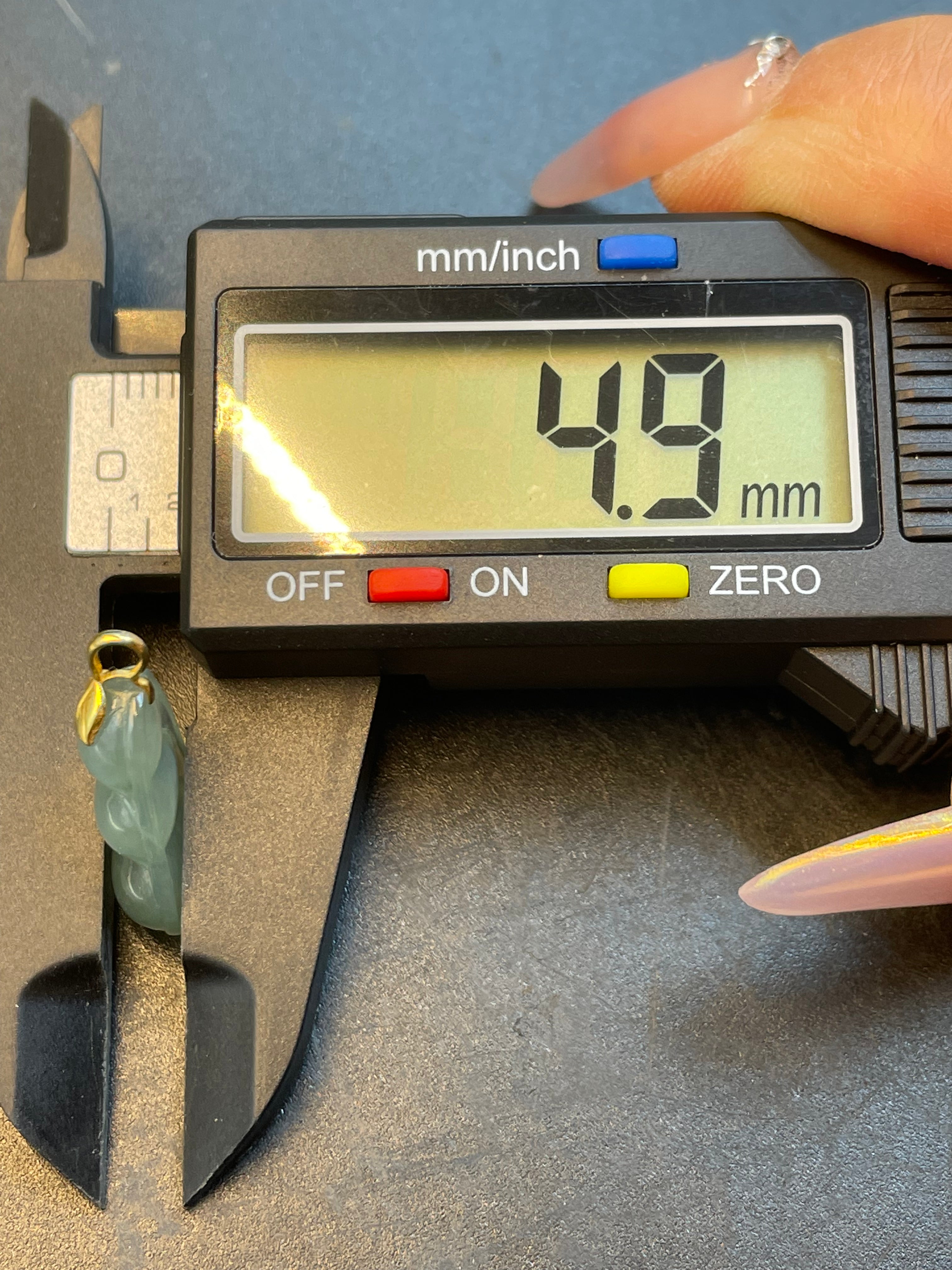 緬甸天然翡翠福豆吊墜