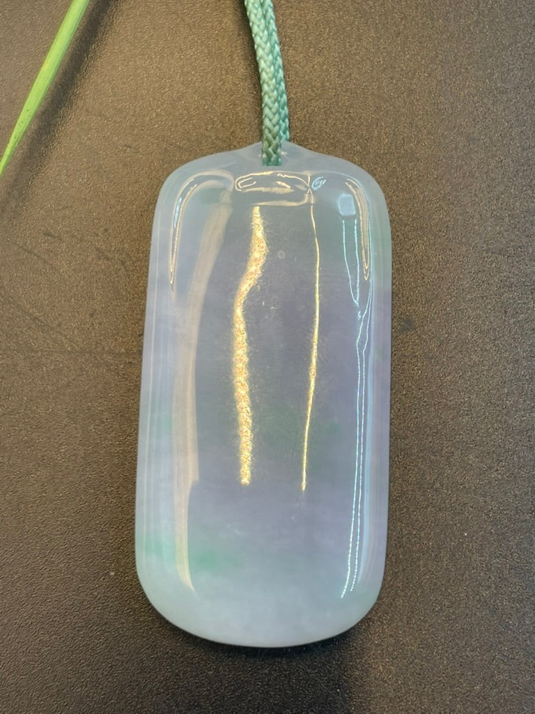 緬甸天然翡翠無事牌吊墜