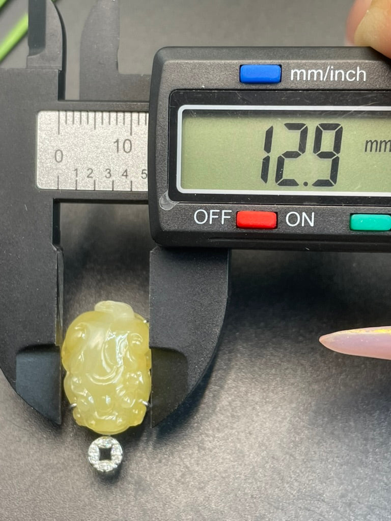 天然緬甸翡翠貔貅吊墜