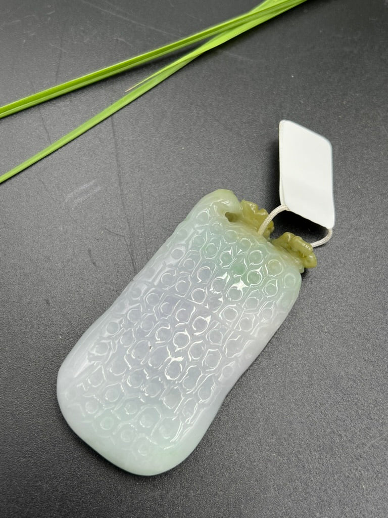 緬甸天然翡翠悟道吊墜