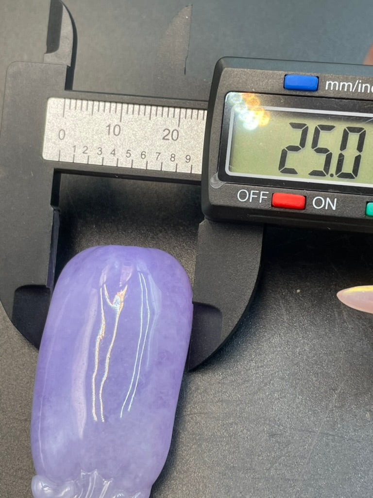 天然緬甸翡翠紫羅蘭福瓜吊墜